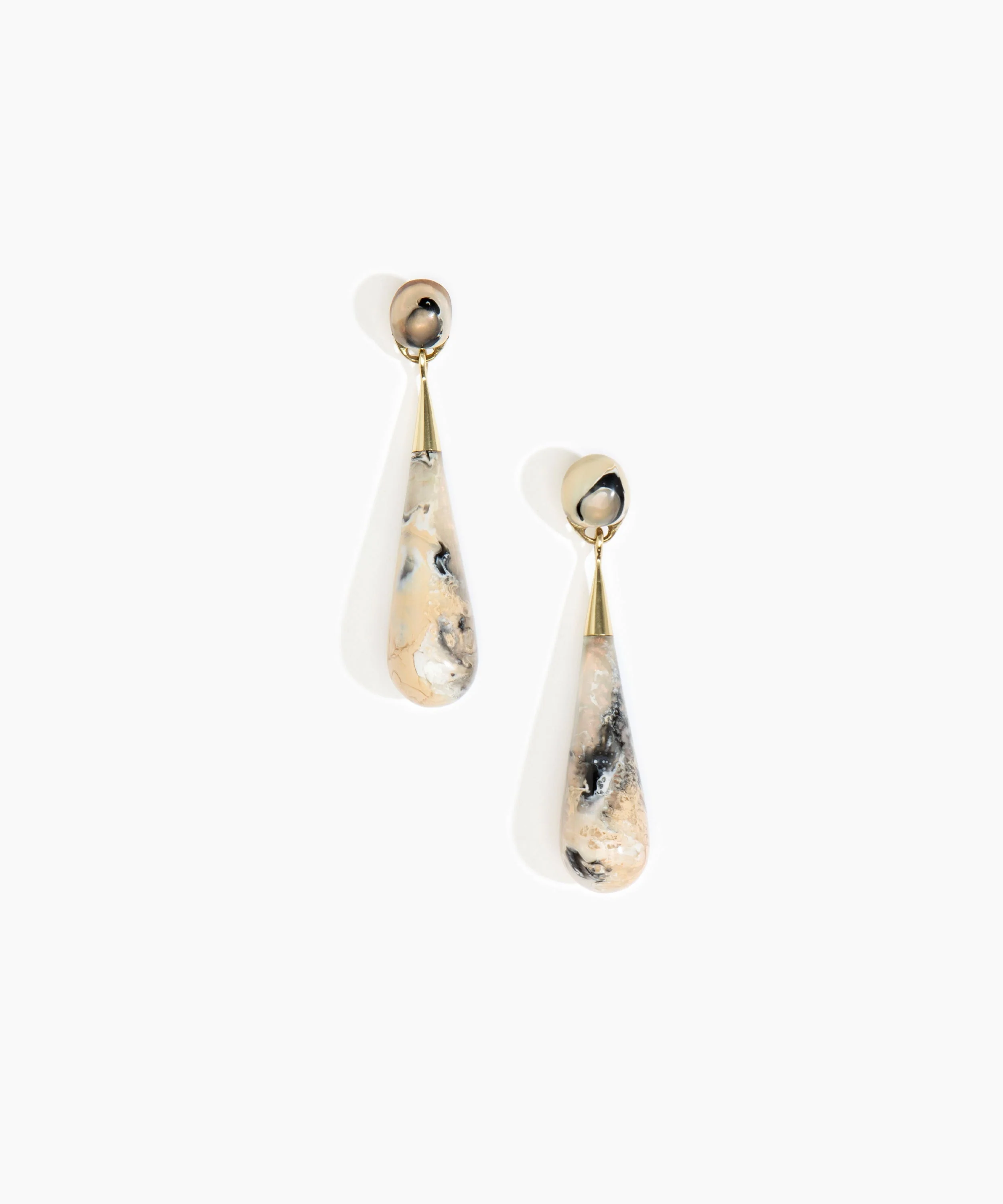 Large Dew Drop Earrings - Image 3