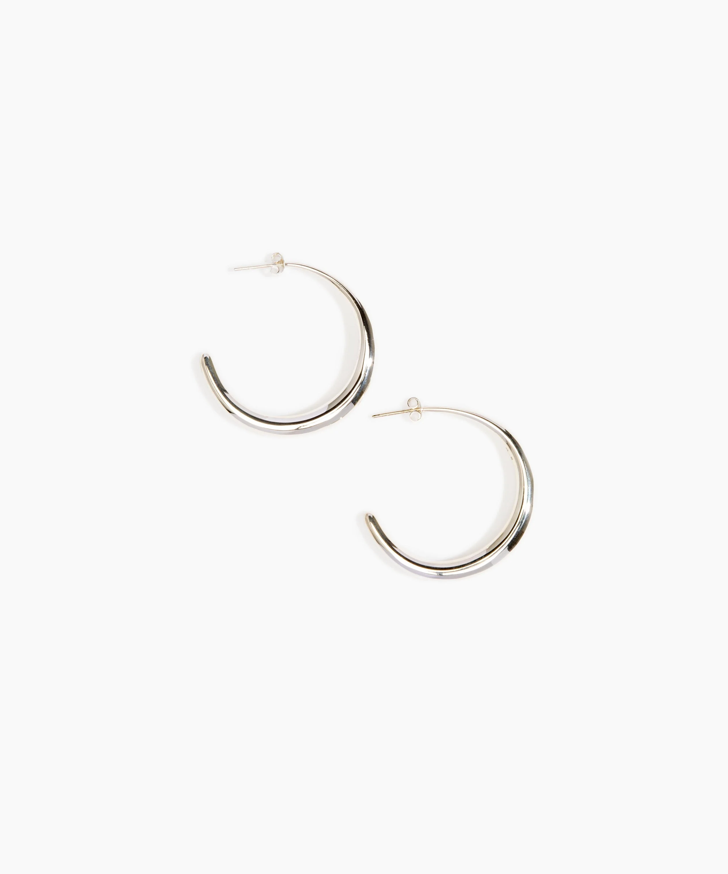 Large Liquid Hoop Earrings - Image 3