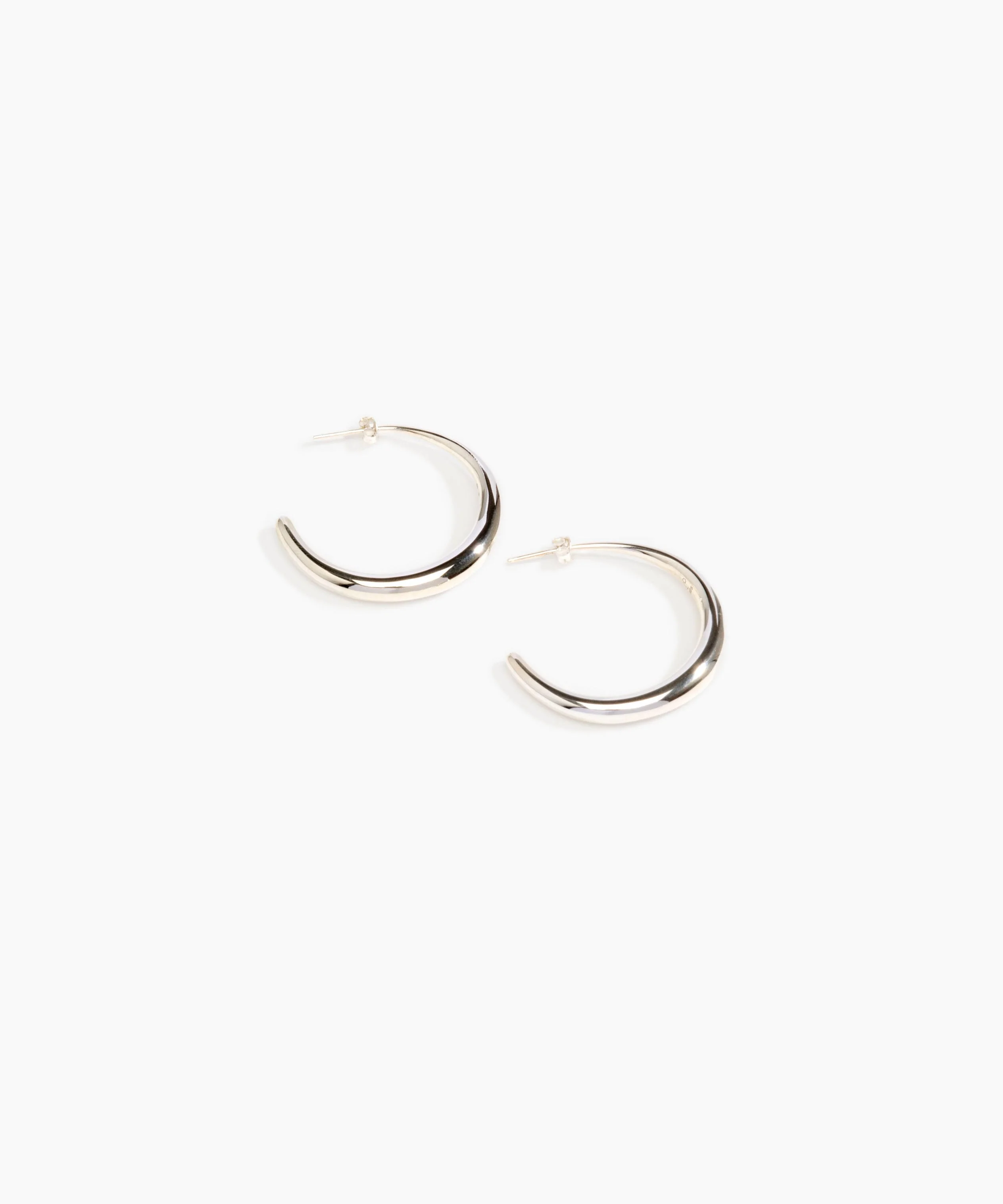 Large Liquid Hoop Earrings - Image 4