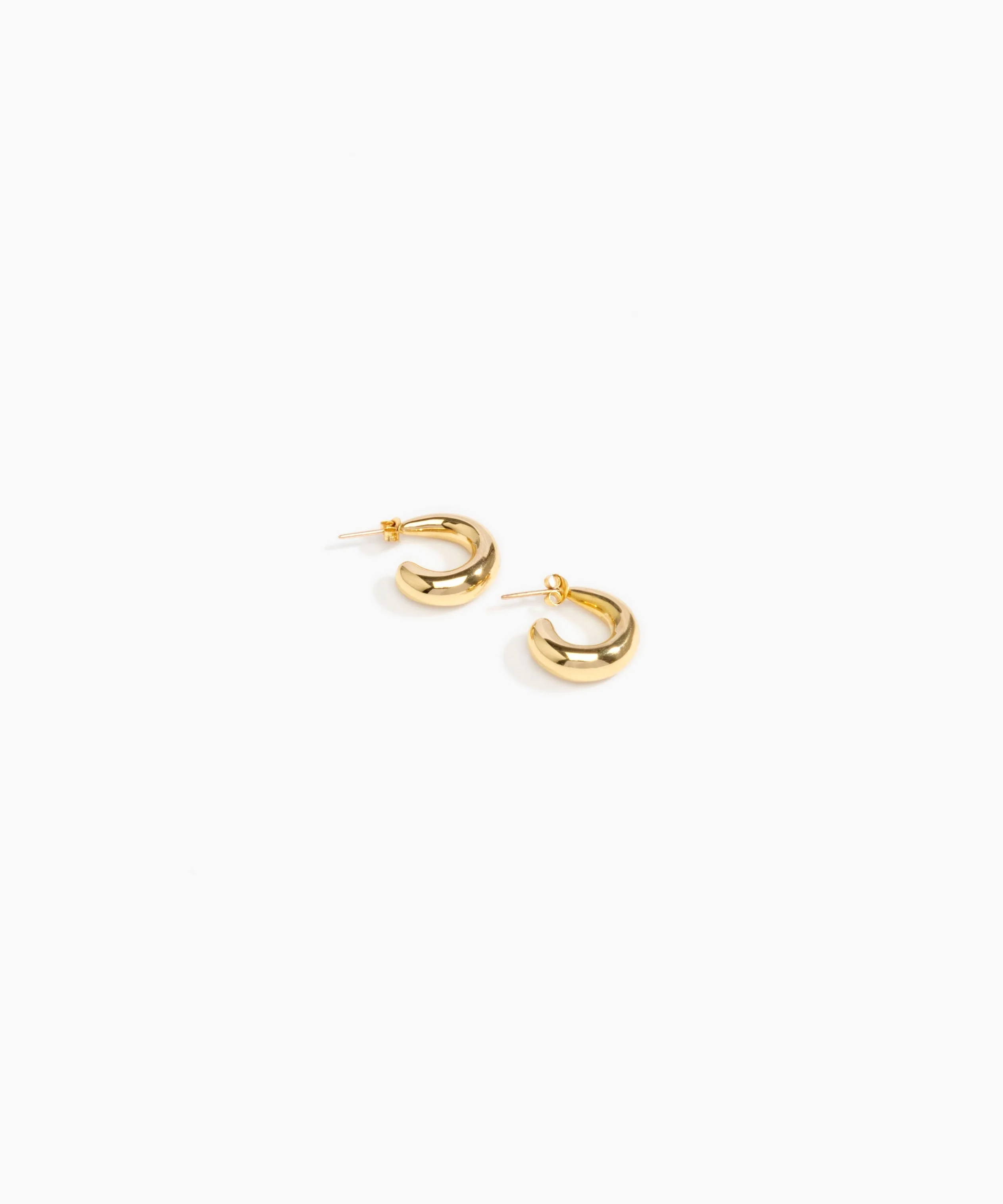 Large Liquid Loop Earrings - Image 2