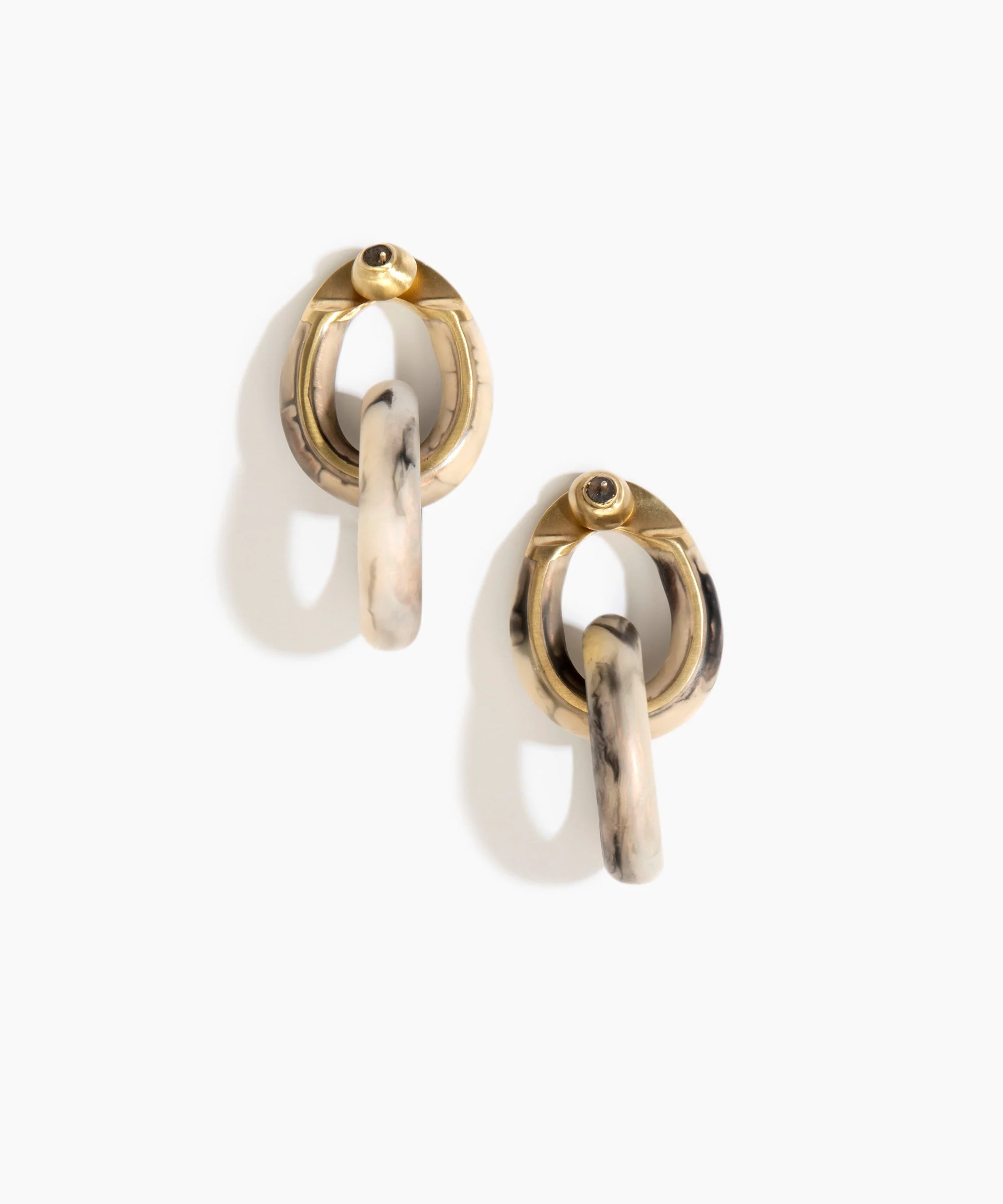 Large Rock Chain Earrings - Image 10