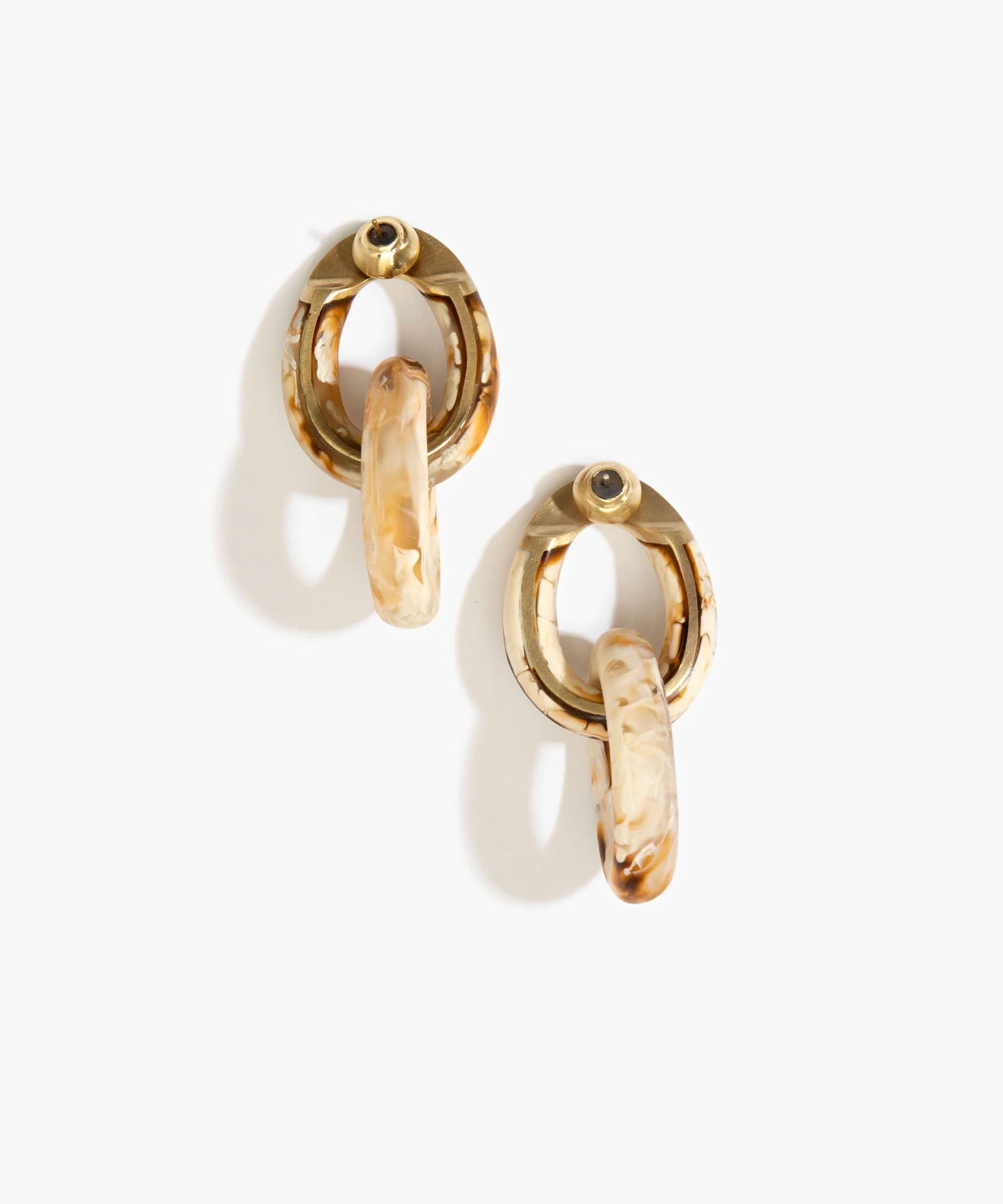 Large Rock Chain Earrings - Image 2