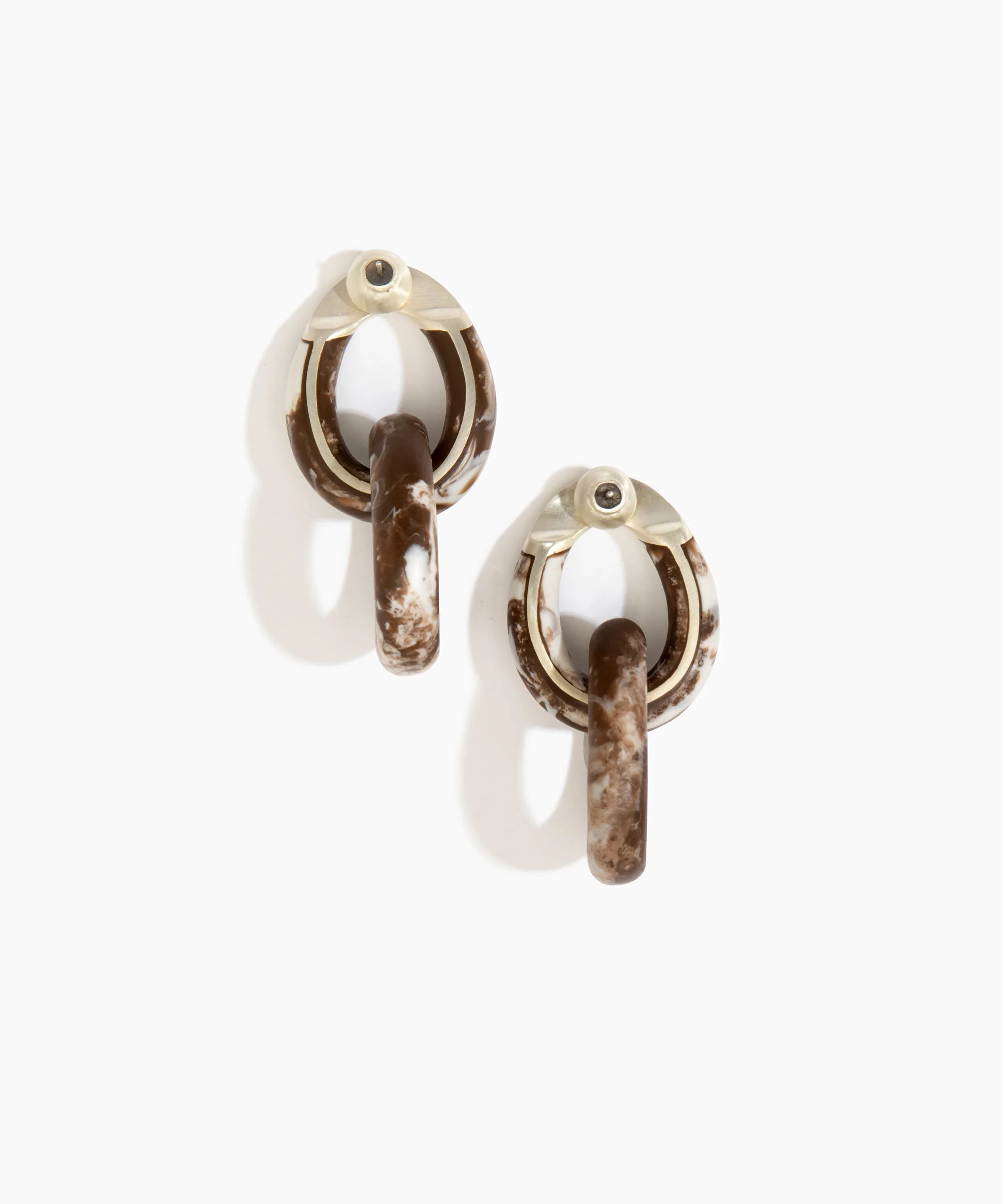 Large Rock Chain Earrings - Image 4