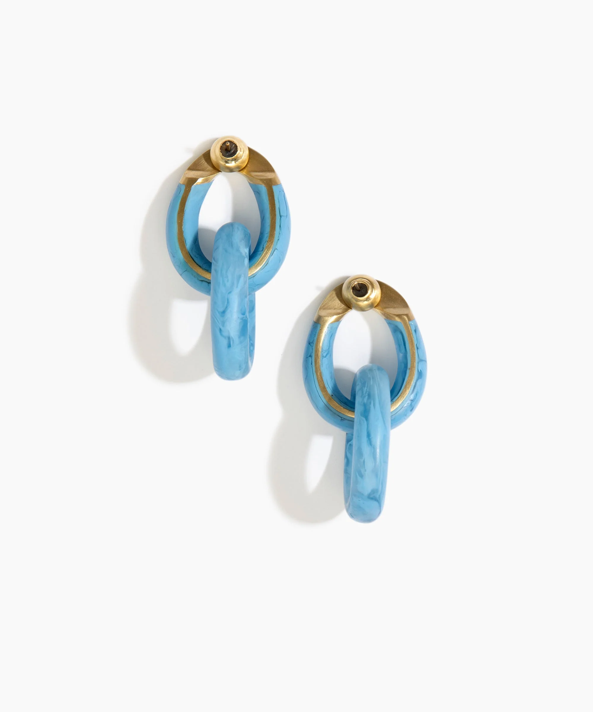 Large Rock Chain Earrings - Image 8
