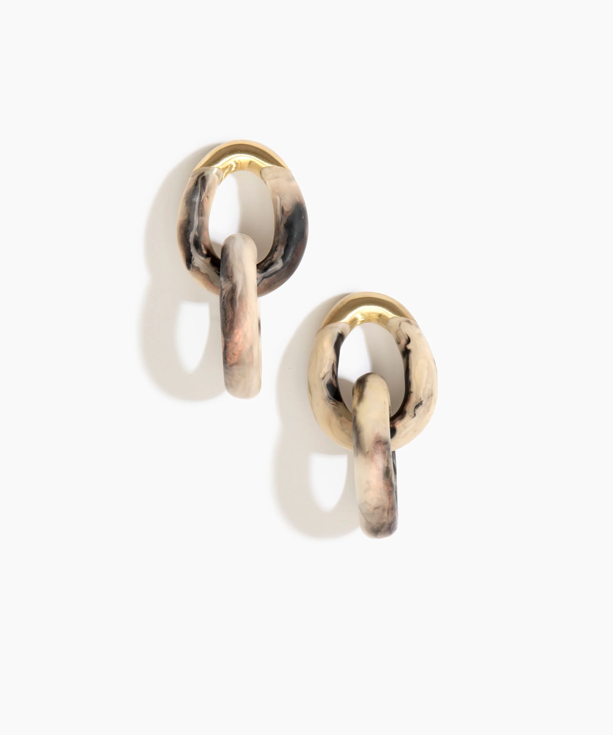 Large Rock Chain Earrings - Image 9