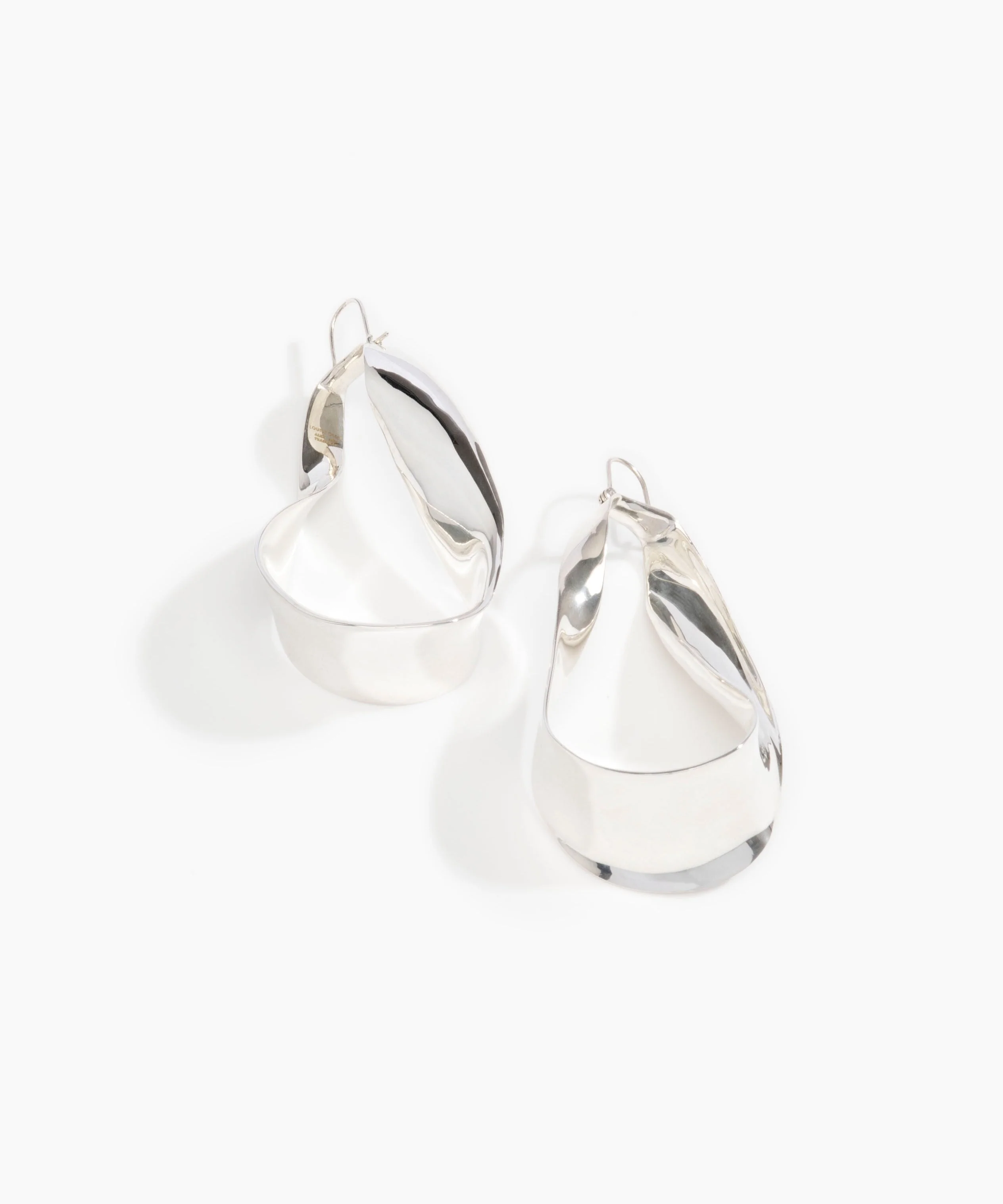 Large Olive Leaf Earrings - Image 5