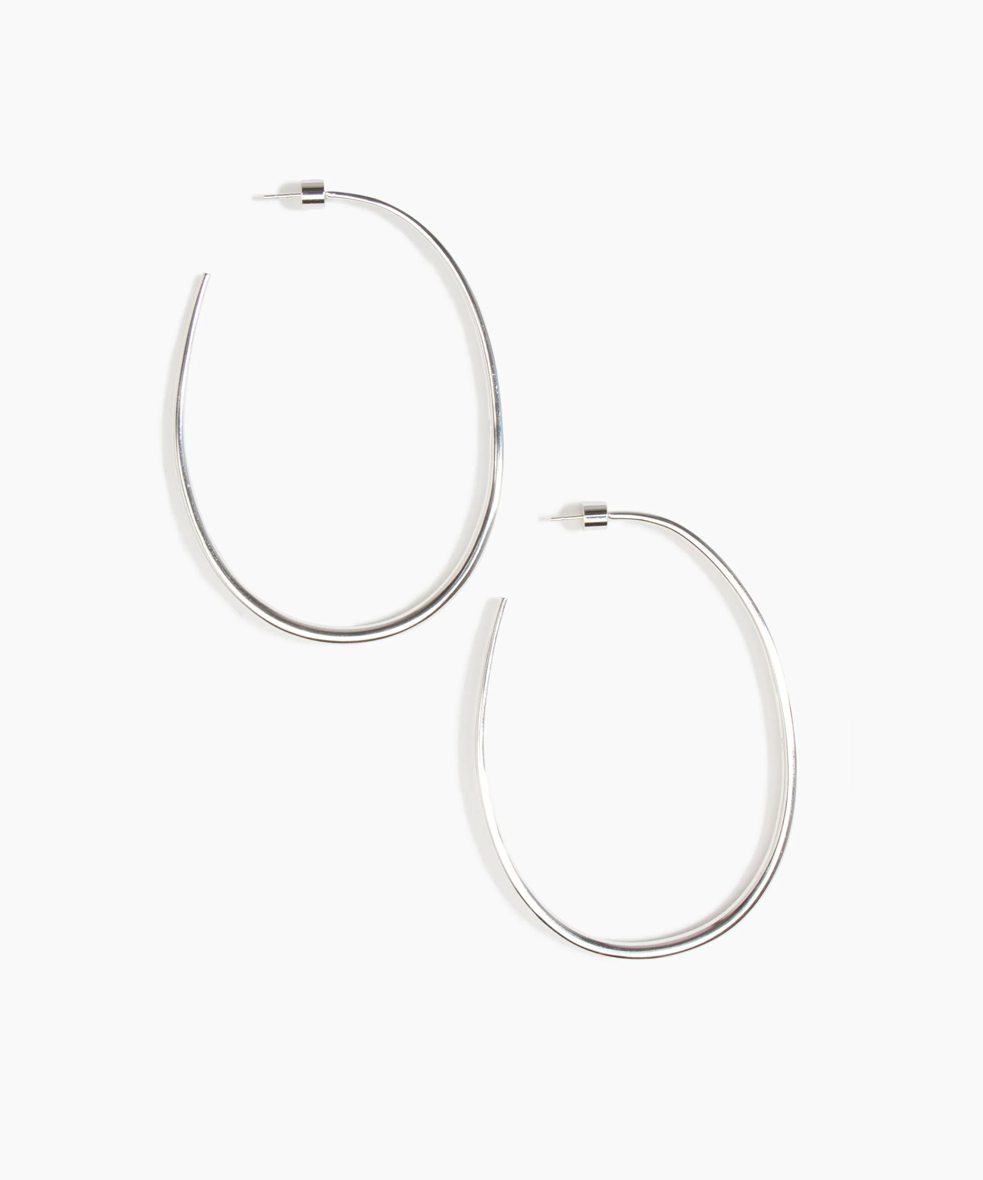 Large Pebble Hoop Earrings - Image 3