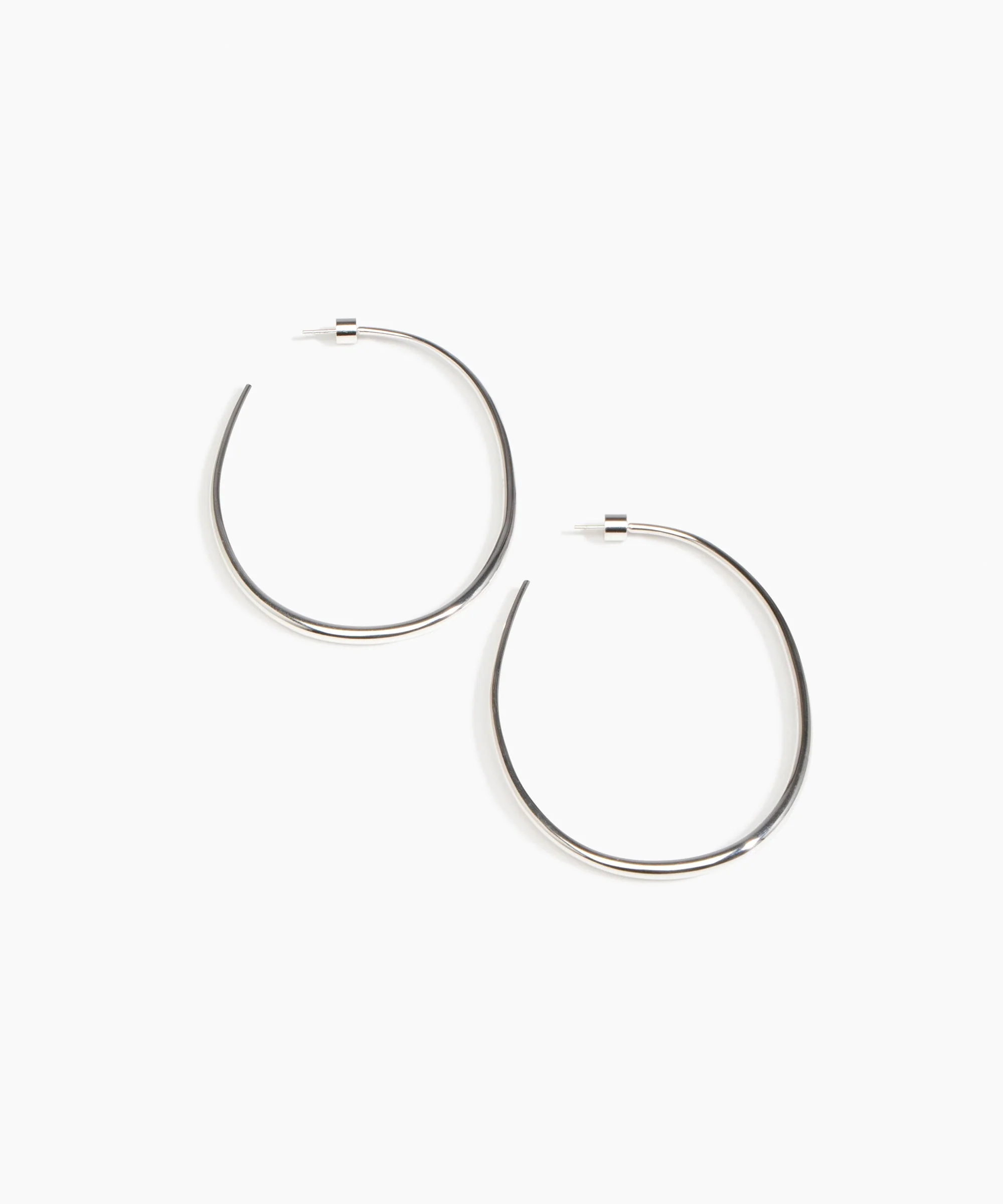Large Pebble Hoop Earrings - Image 4