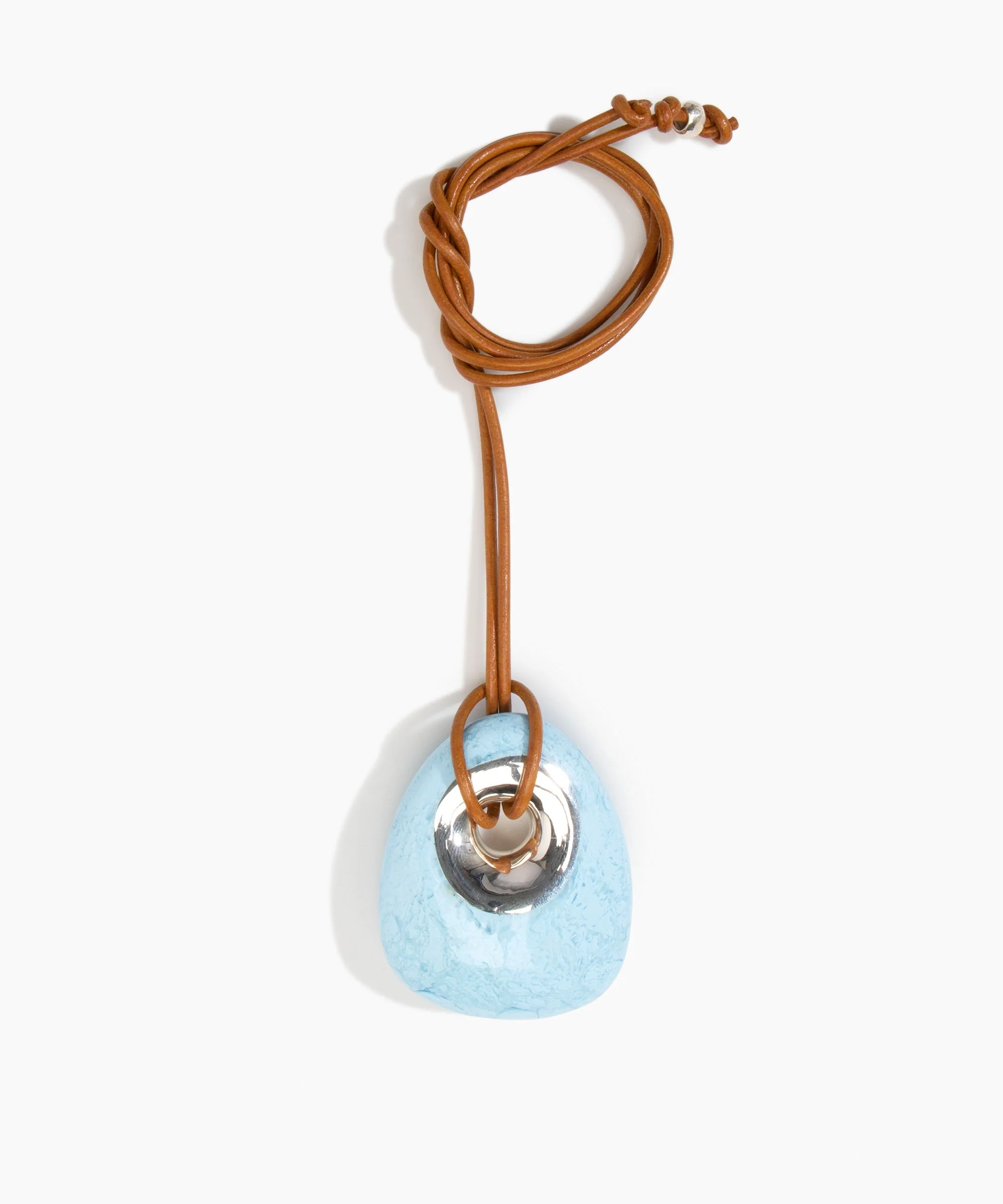 Large Rock Pendant on Leather - Image 5
