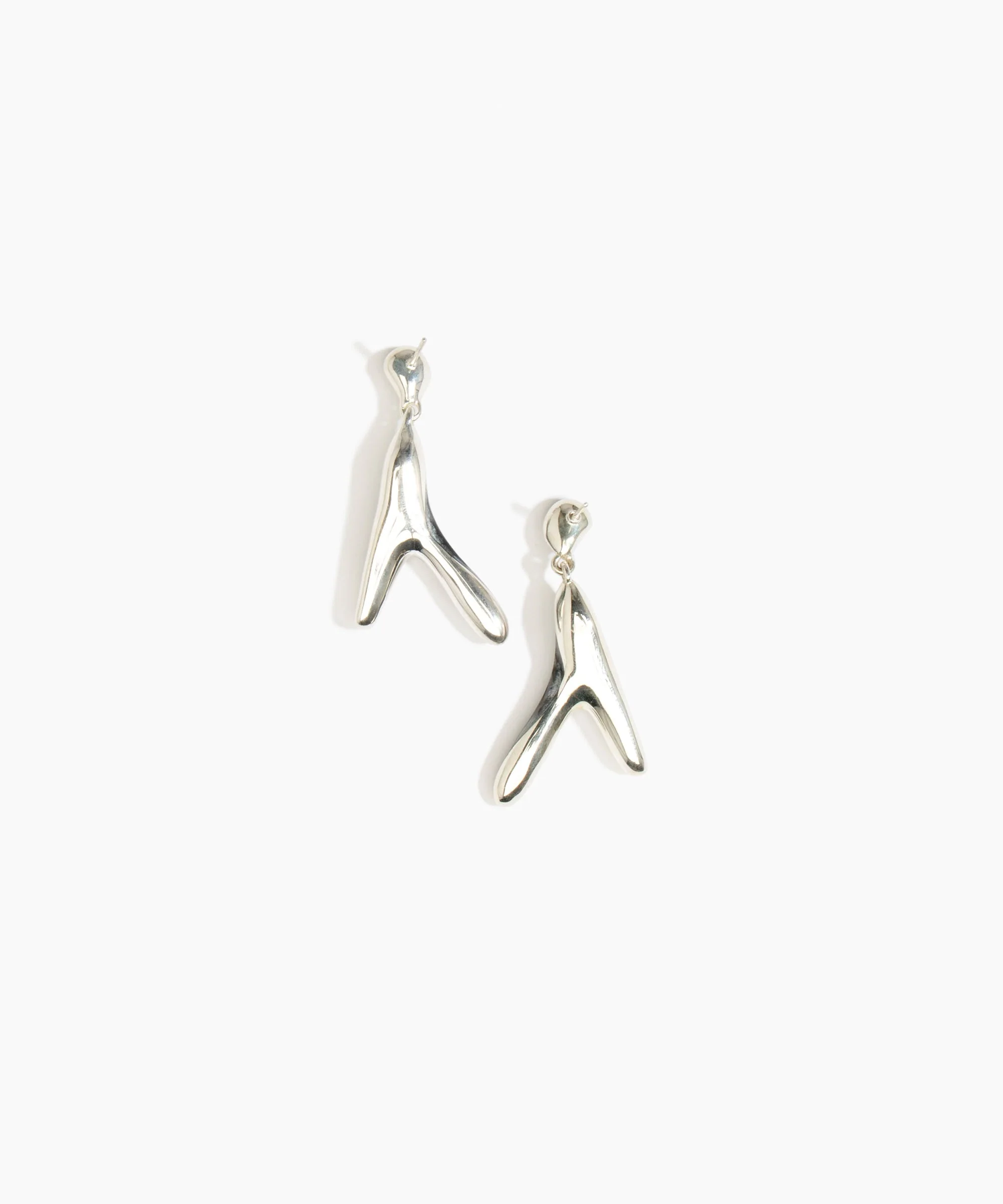 Large Wishbone Earrings - Image 2