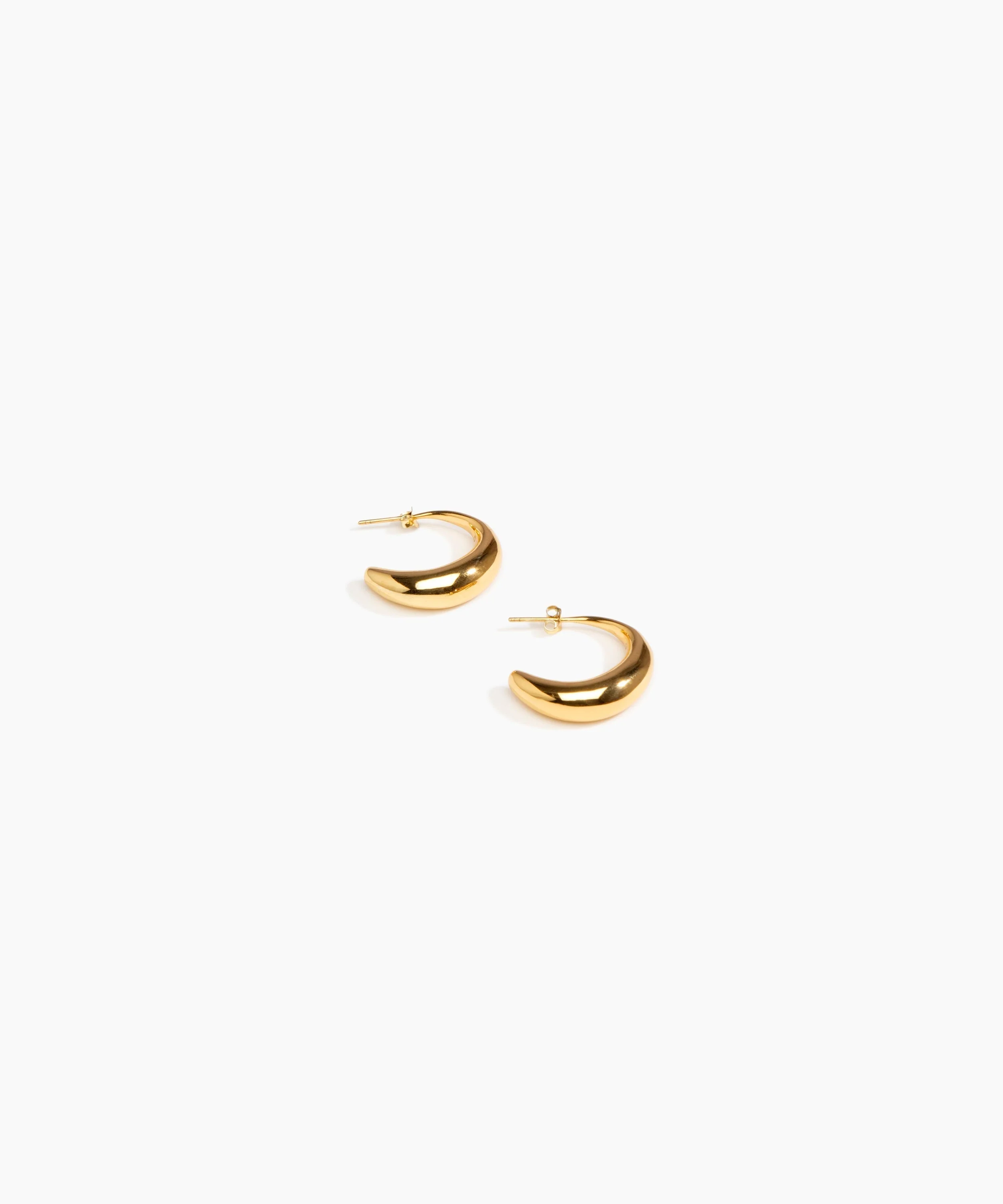 Medium Liquid Hoop Earrings - Image 2
