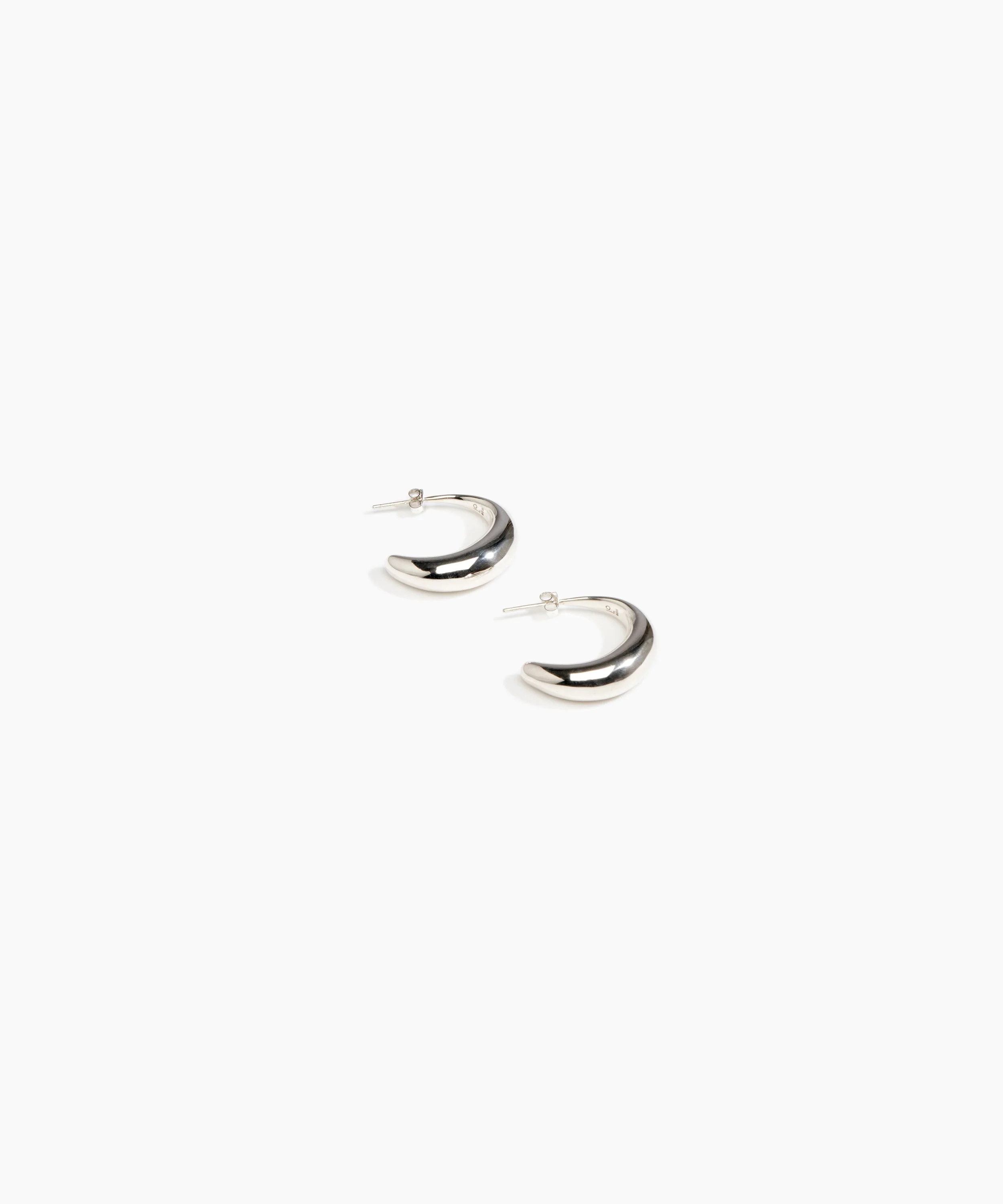 Medium Liquid Hoop Earrings - Image 4