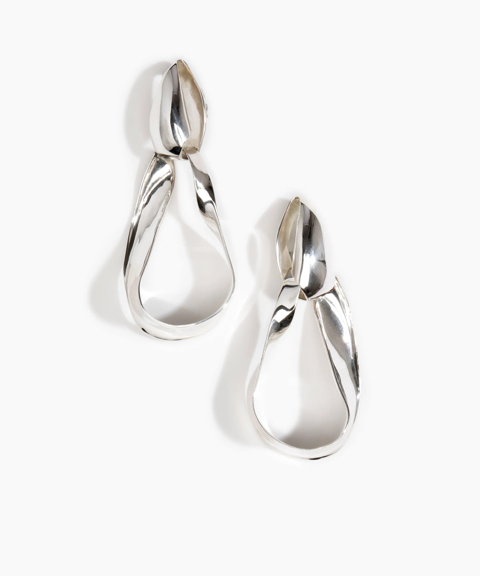 Olive Leaf Drop Earrings - Image 3