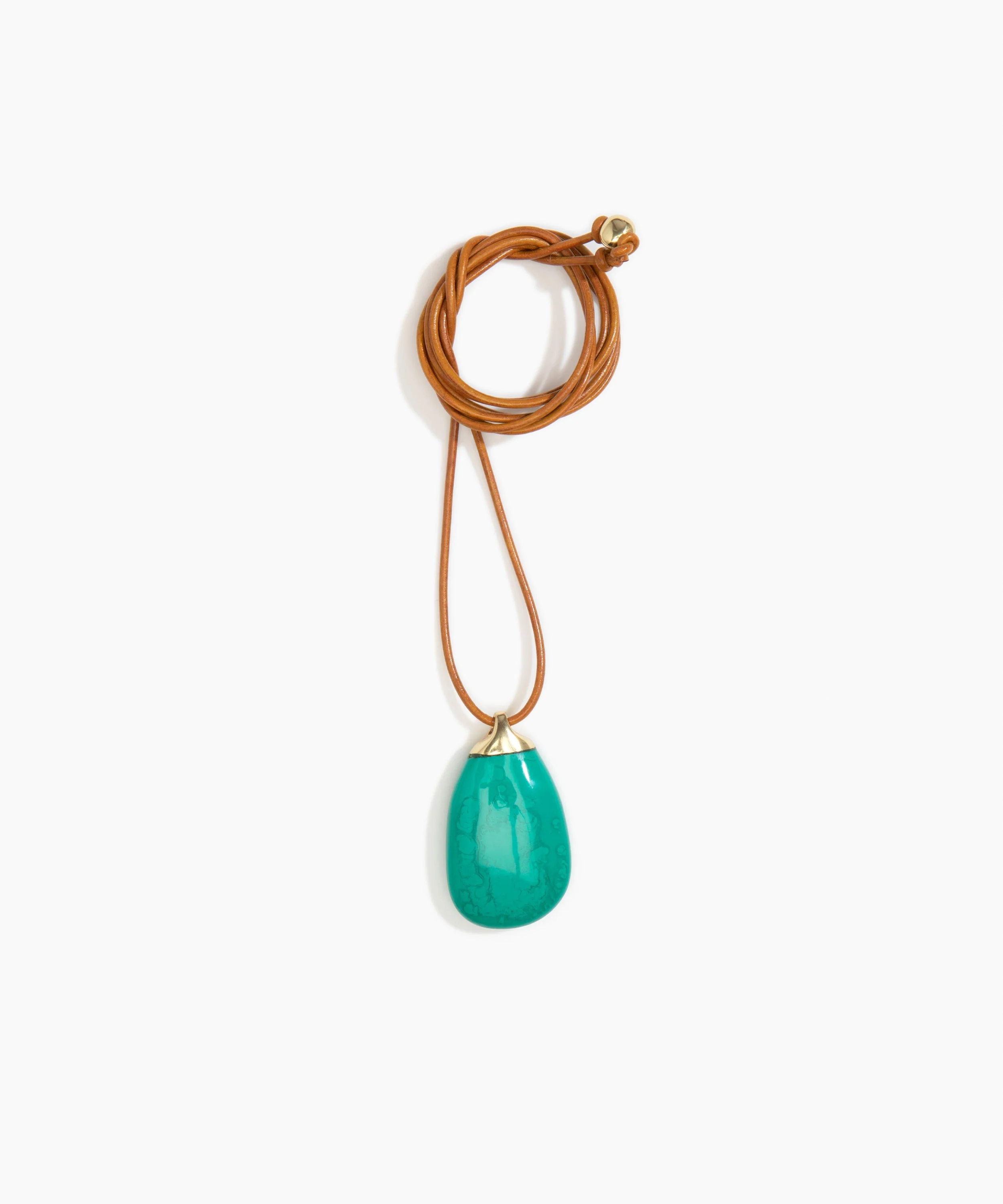 River Rock Pendant on Leather - Image 6