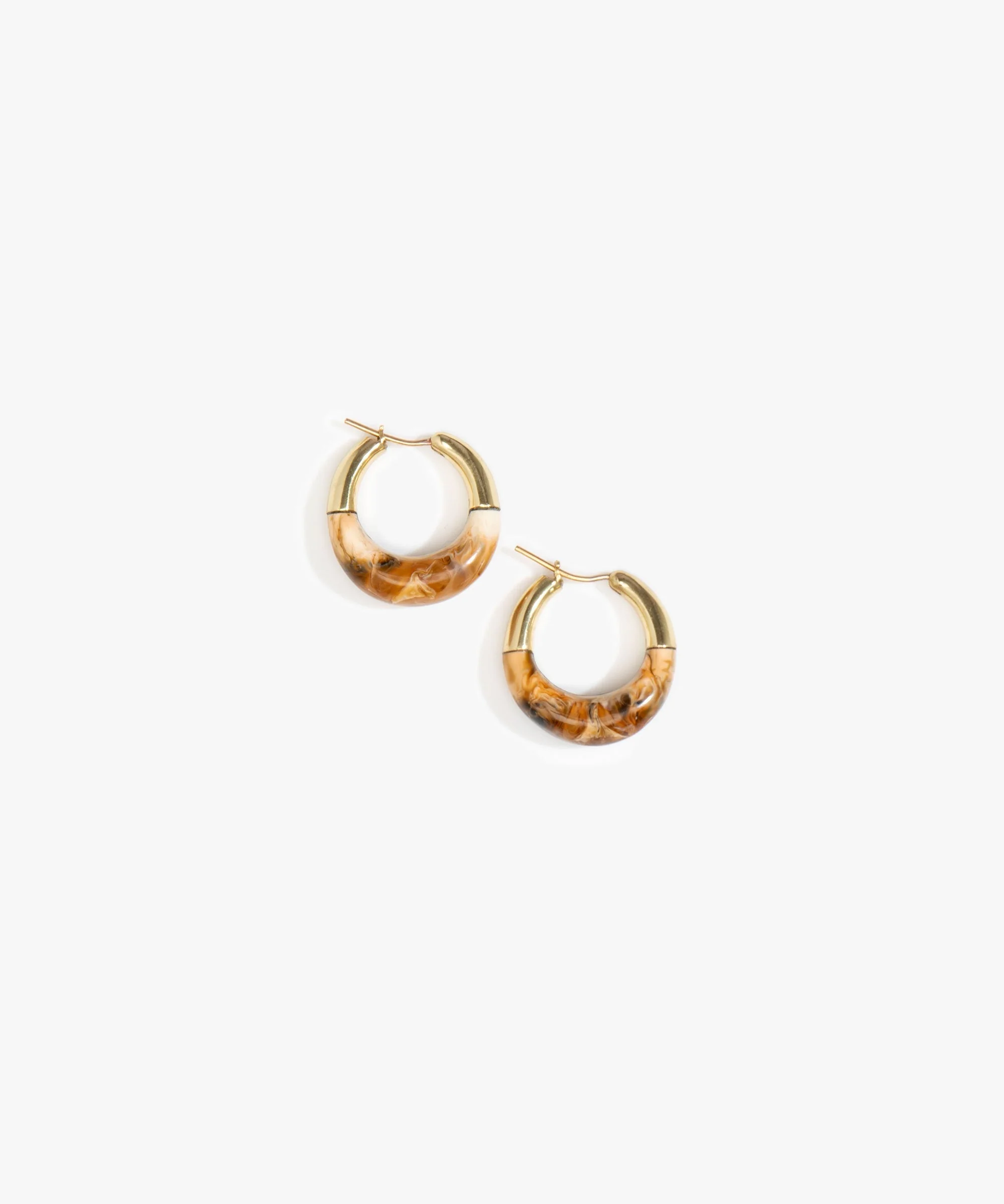 Small Horn Hoop Earrings - Image 12