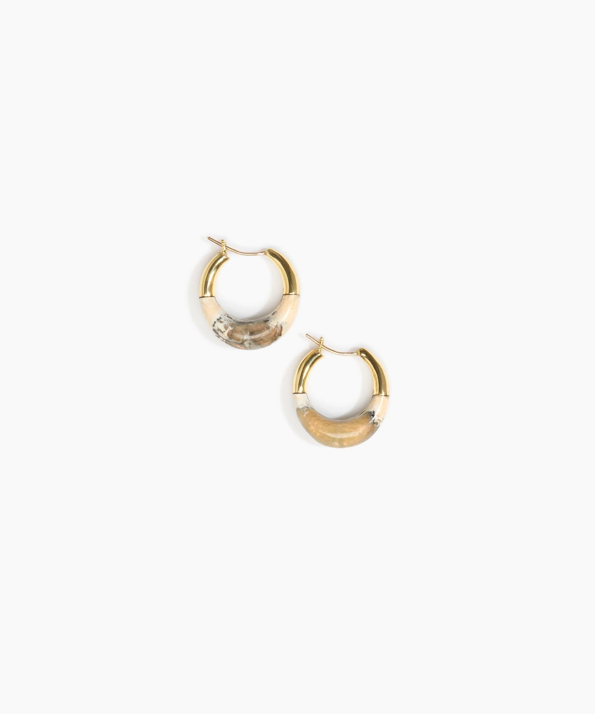 Small Horn Hoop Earrings - Image 16