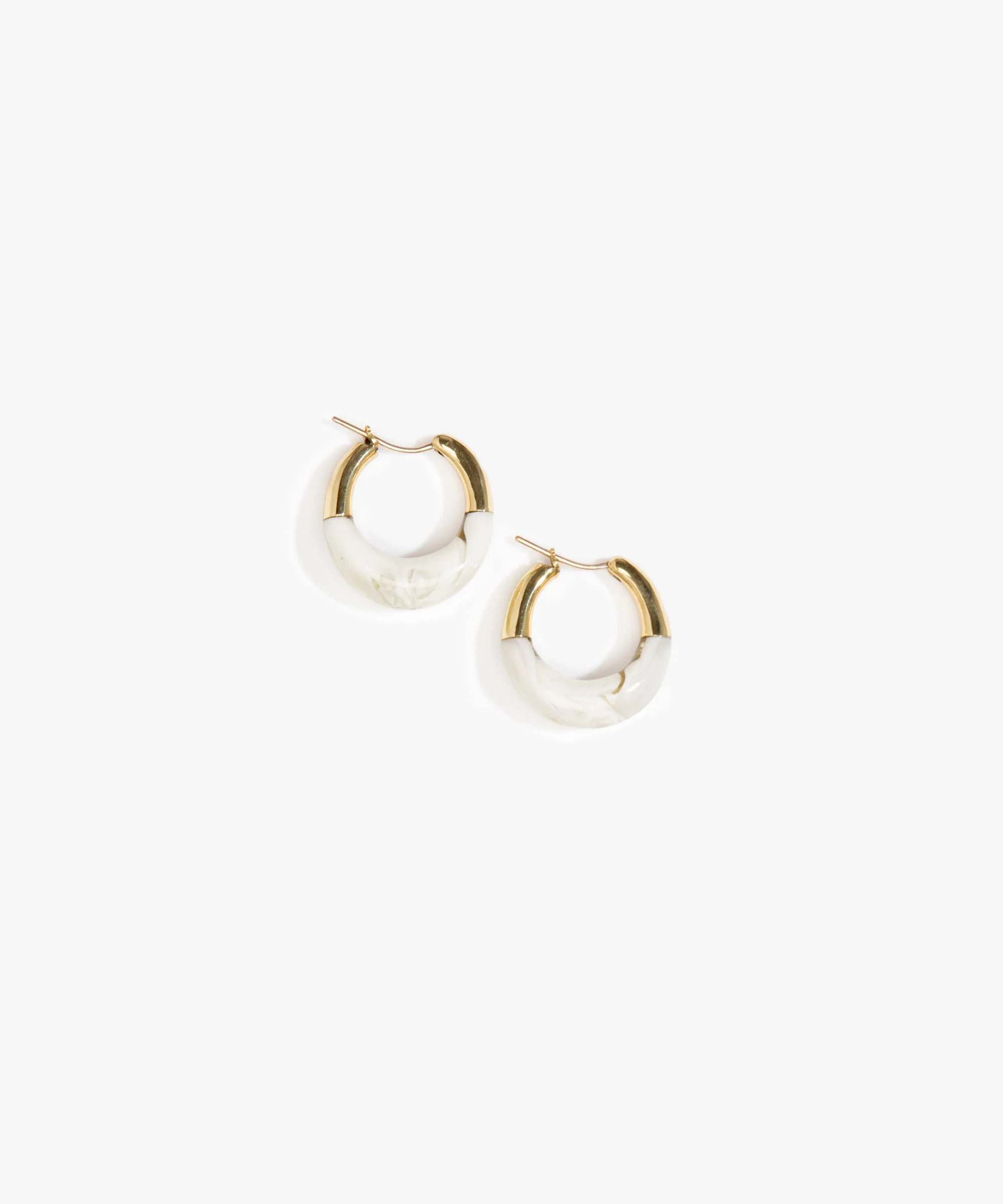 Small Horn Hoop Earrings - Image 3