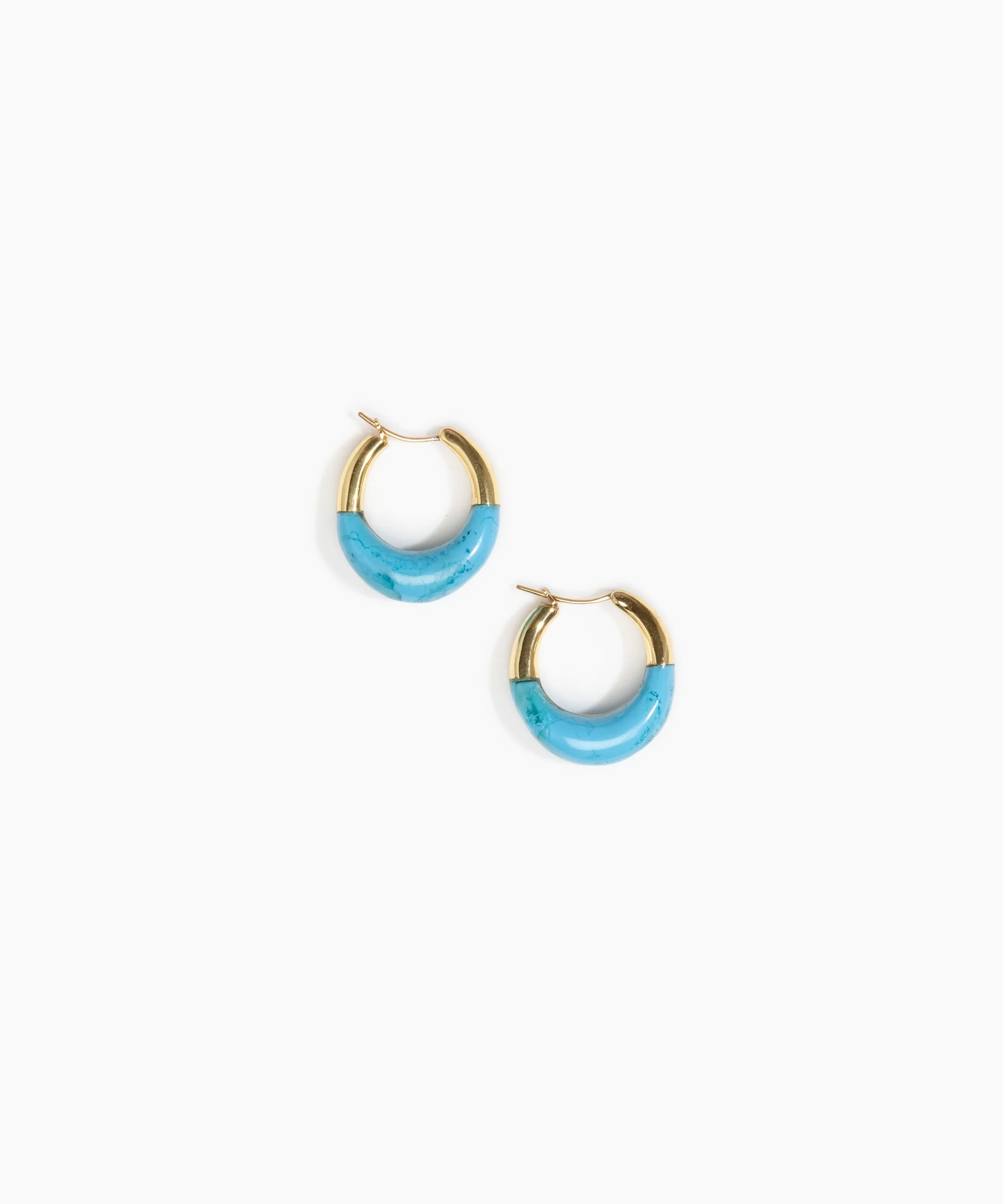 Small Horn Hoop Earrings - Image 5