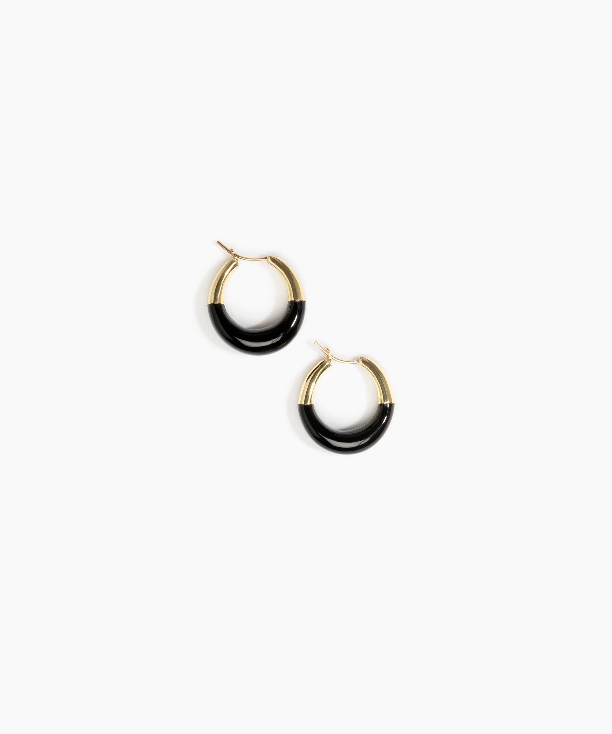 Small Horn Hoop Earrings - Image 8