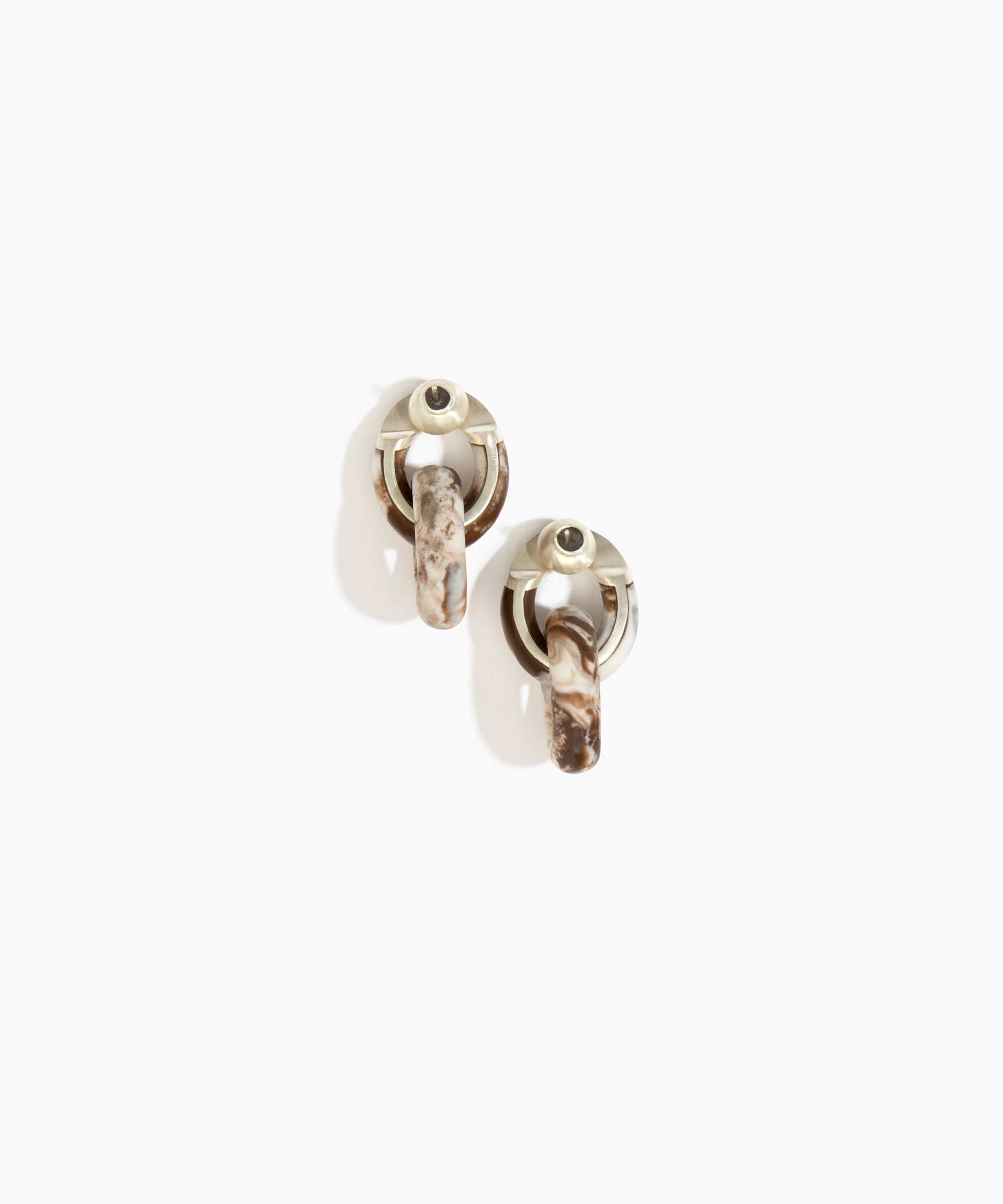 Small Rock Chain Earrings - Image 2