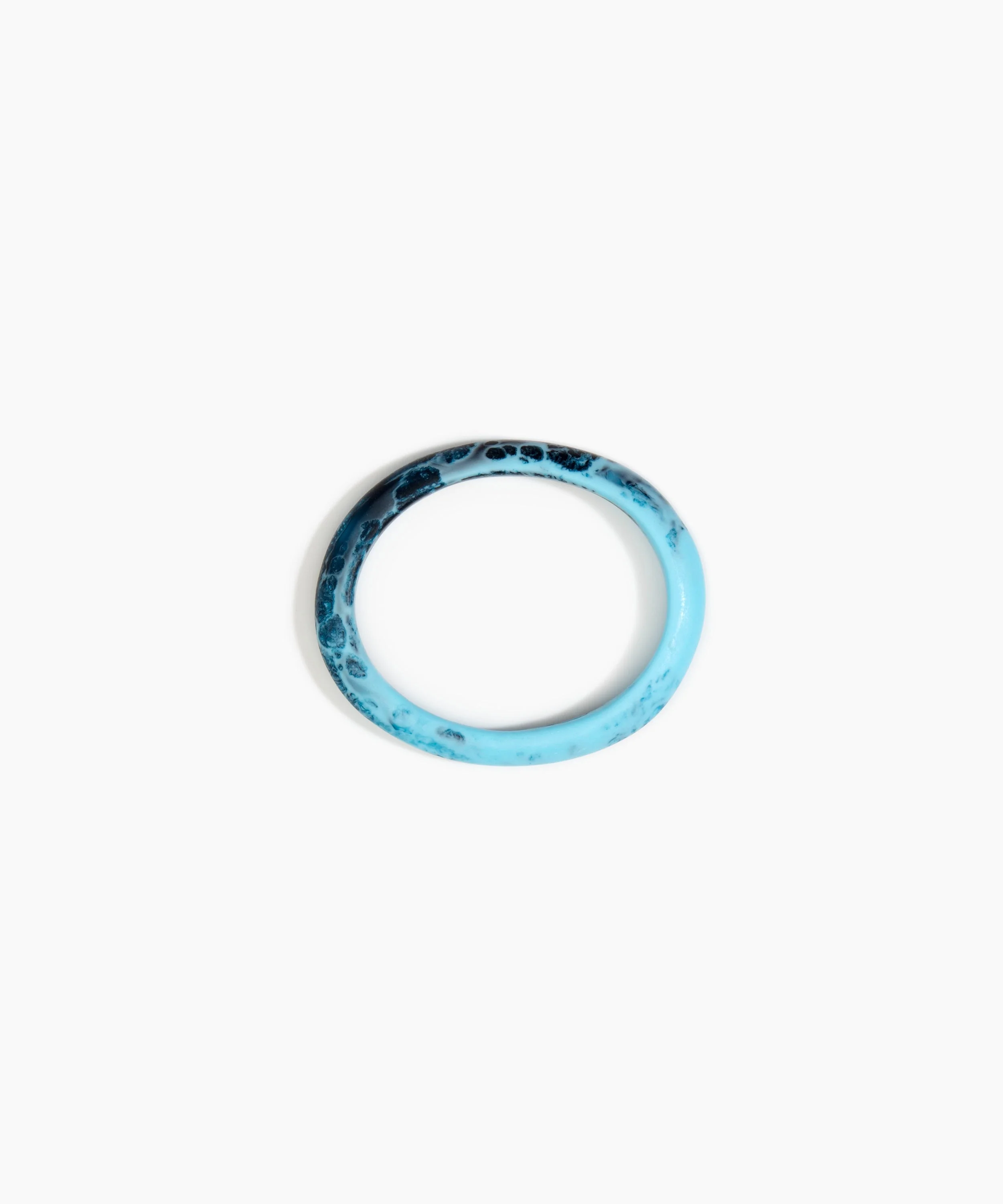 Small Organic Oval Bangle - Image 8