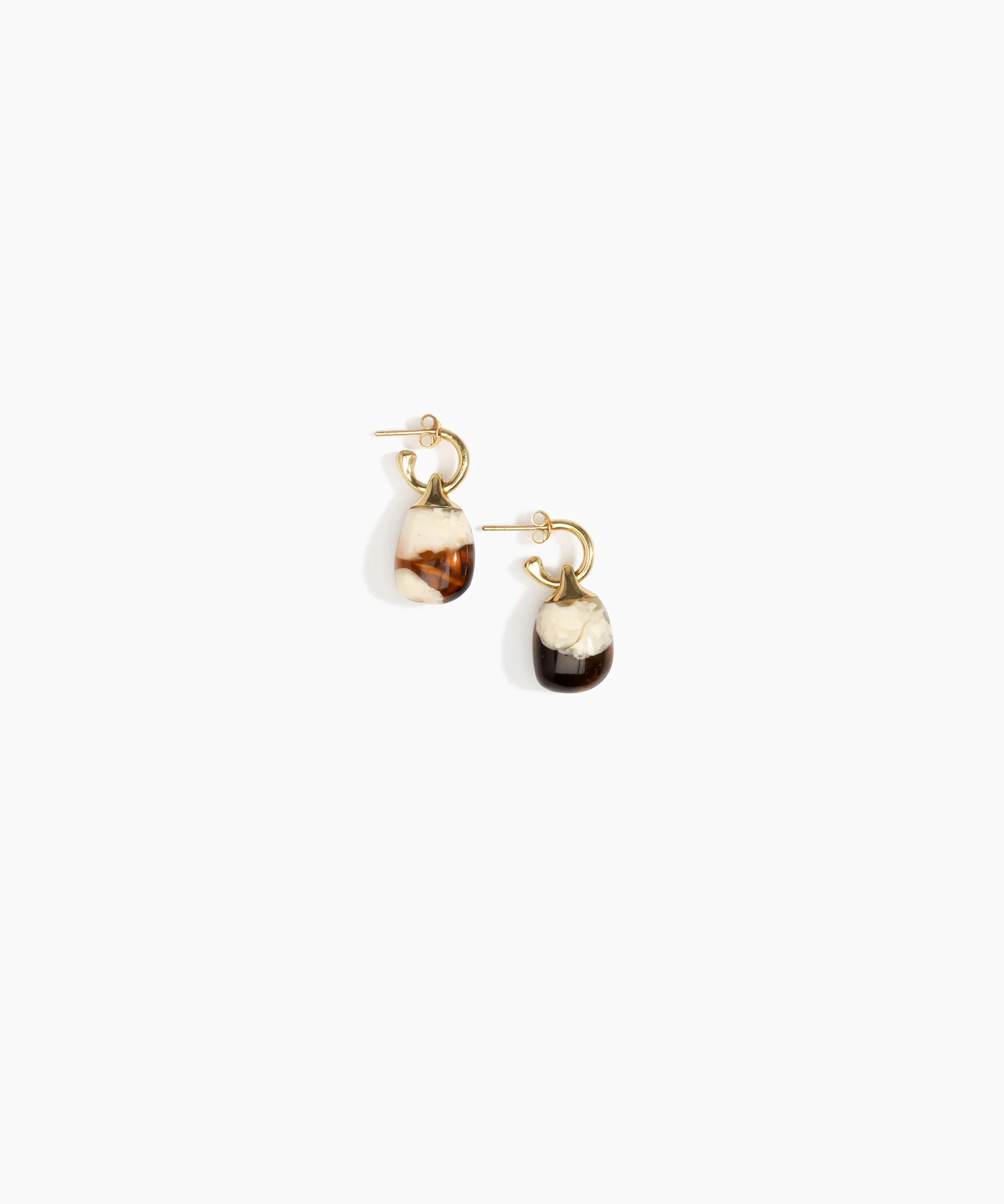 Small River Rock Hoop Earrings - Image 12