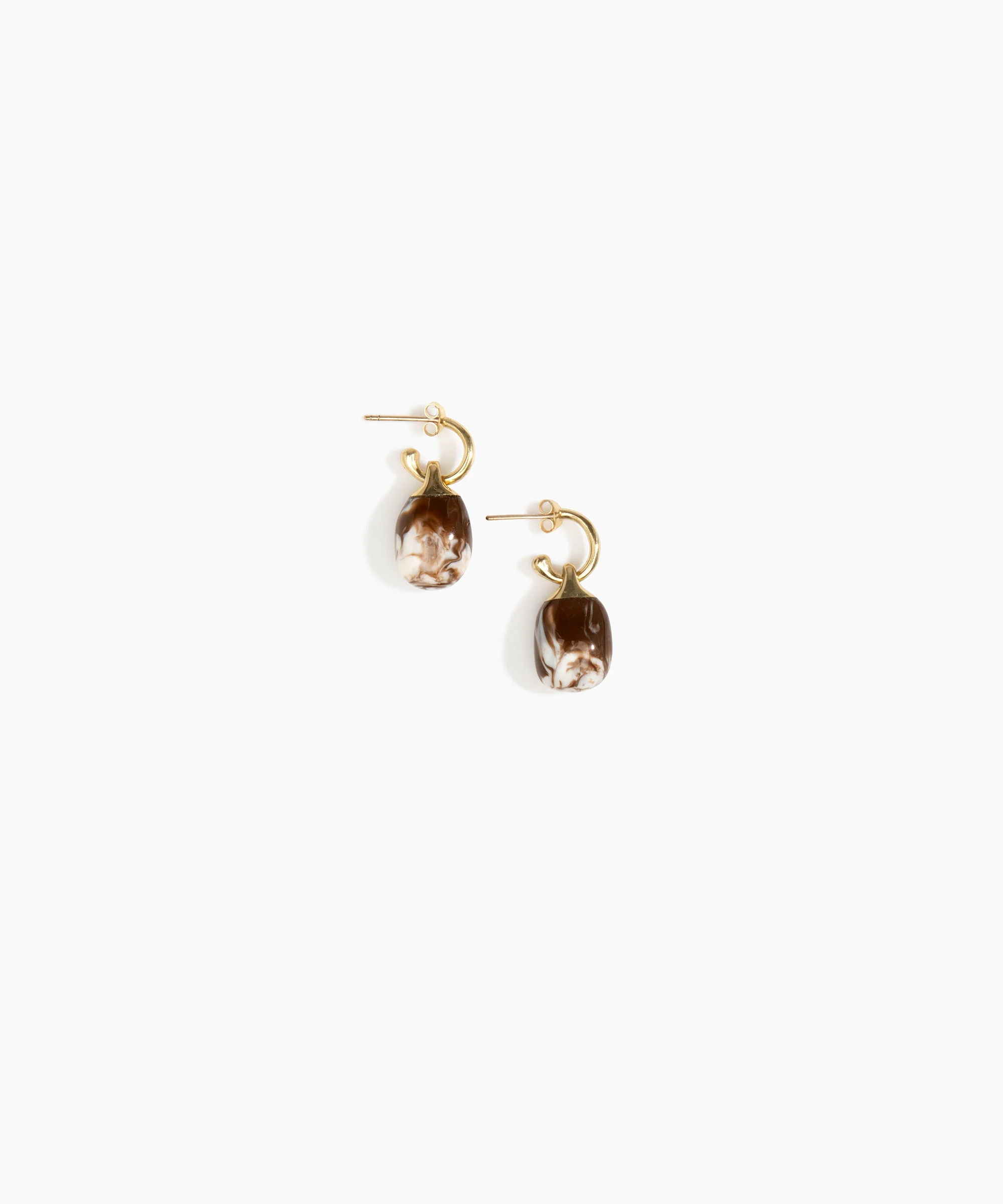 Small River Rock Hoop Earrings - Image 13