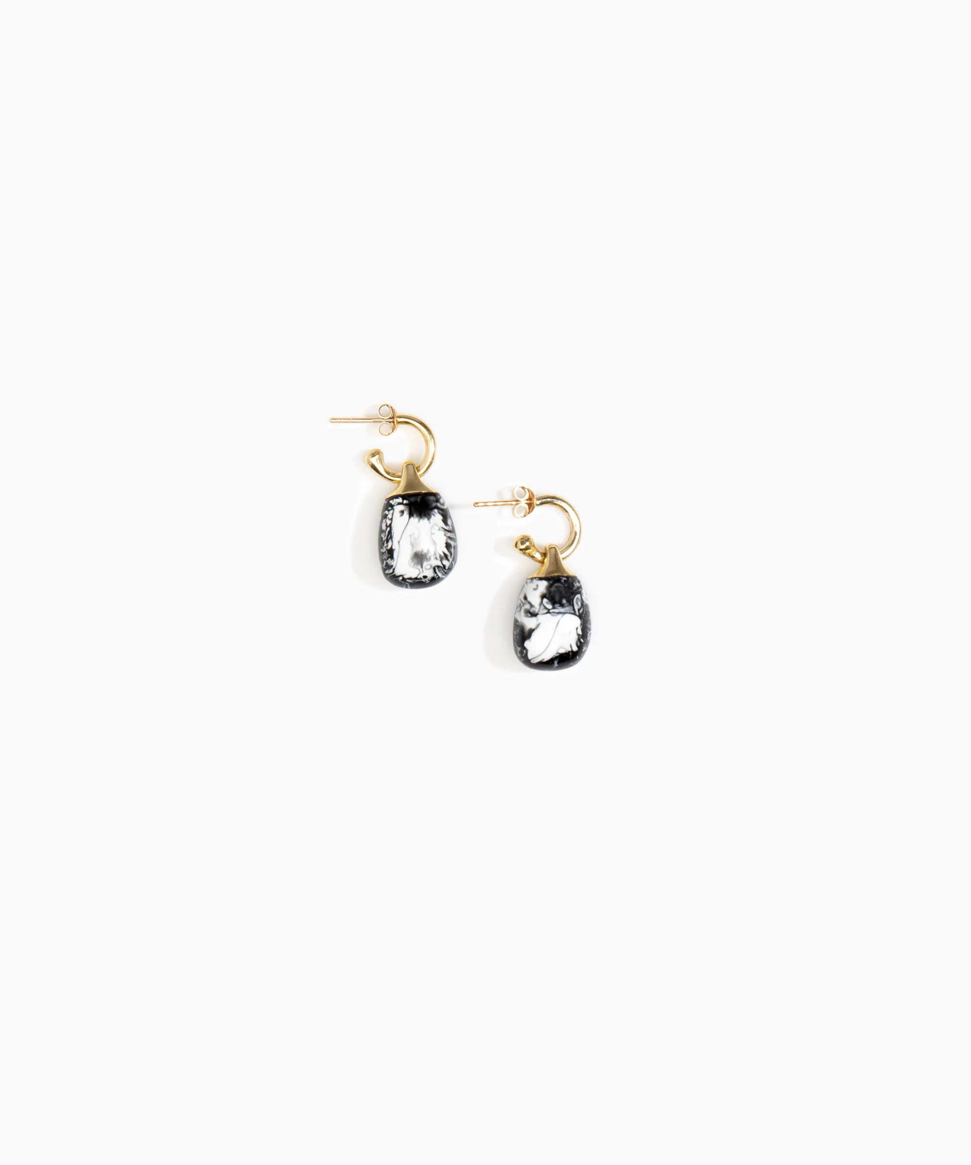 Small River Rock Hoop Earrings - Image 15