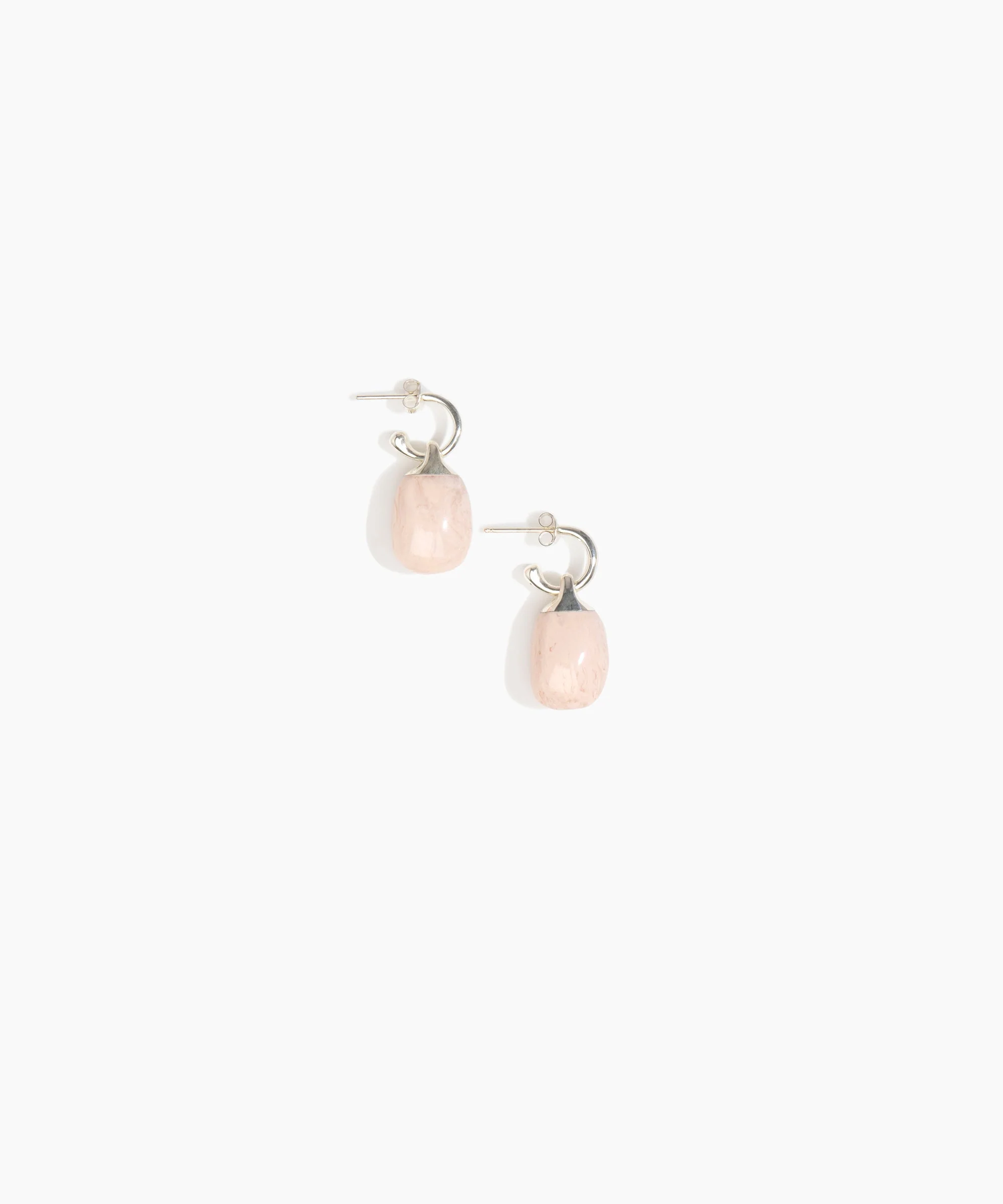 Small River Rock Hoop Earrings - Image 5