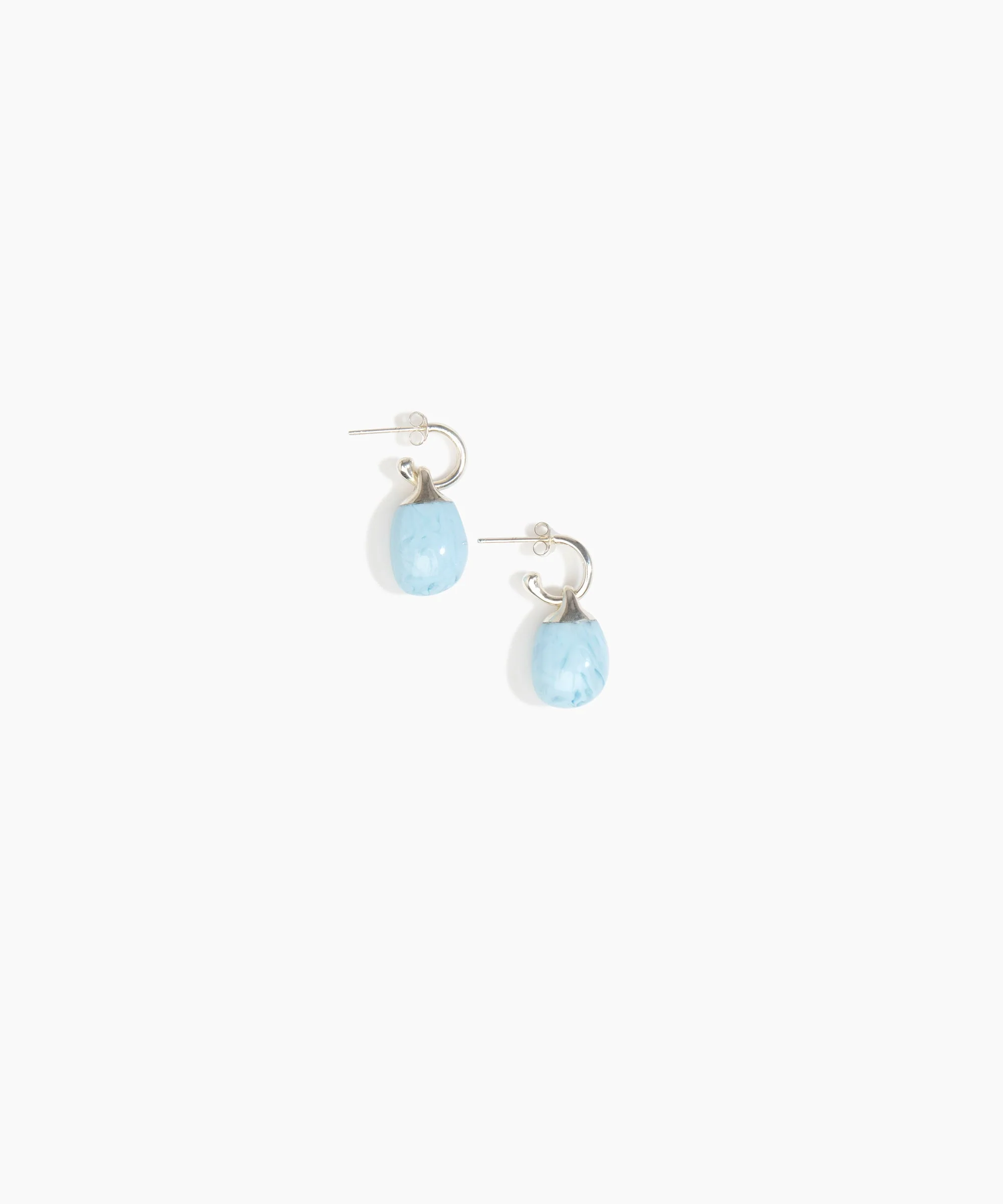 Small River Rock Hoop Earrings - Image 6