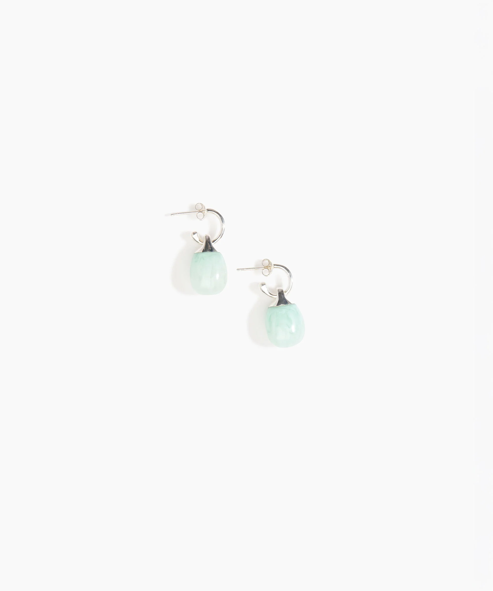 Small River Rock Hoop Earrings - Image 7