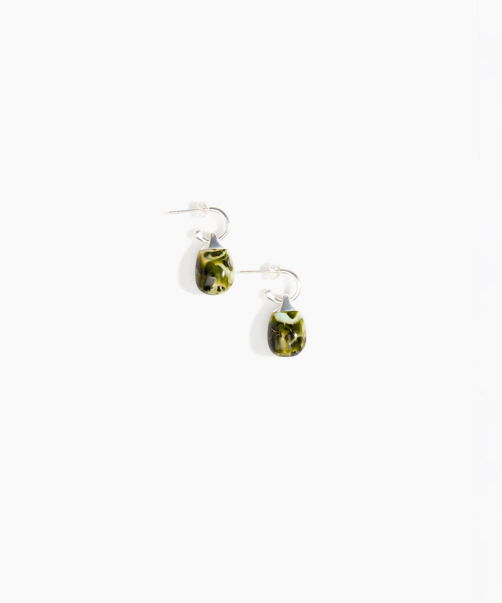 Small River Rock Hoop Earrings - Image 8