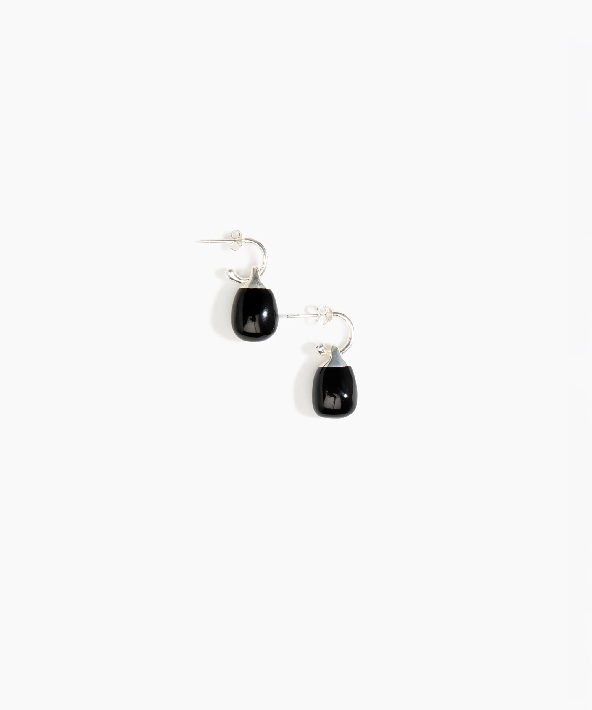 Small River Rock Hoop Earrings - Image 9