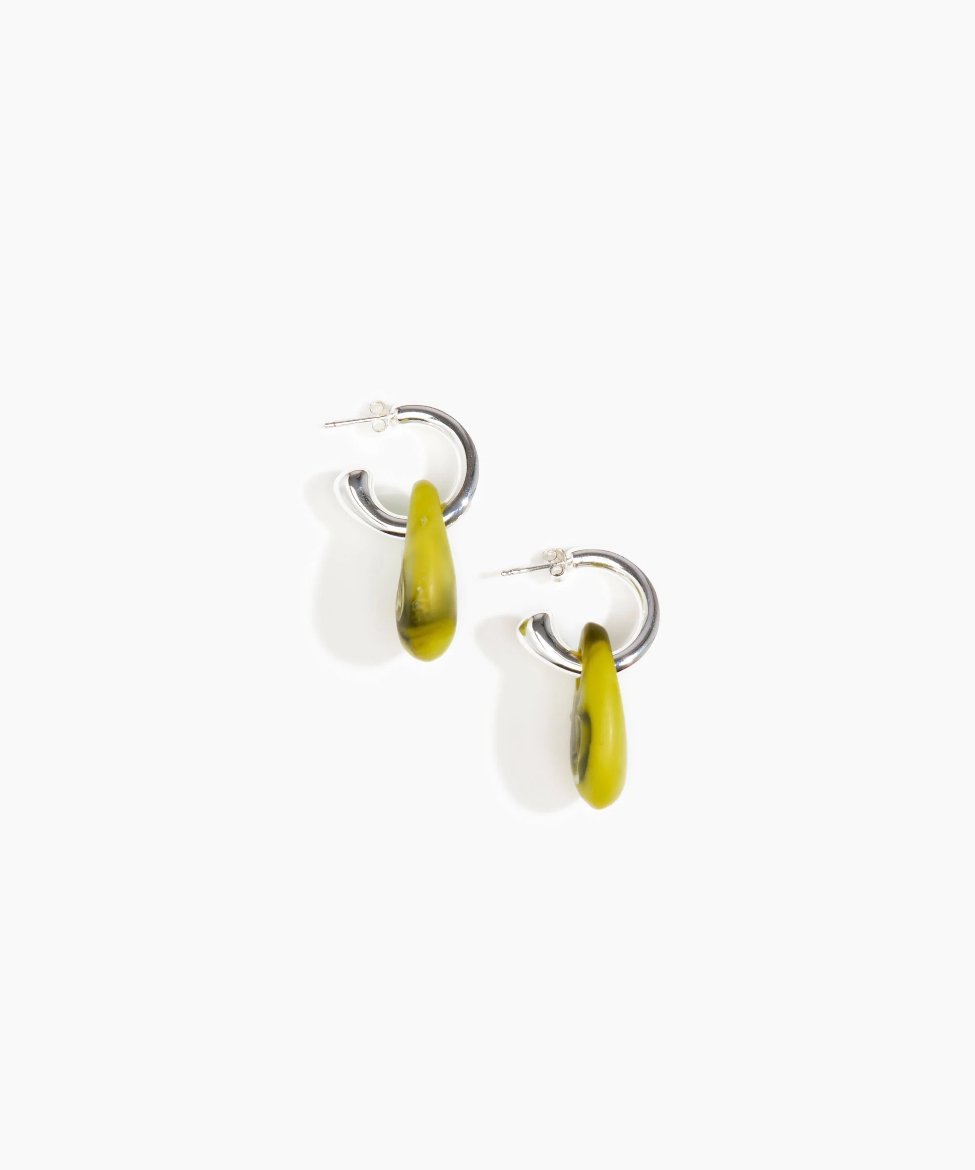 Small Rock Hoop Earrings - Image 11