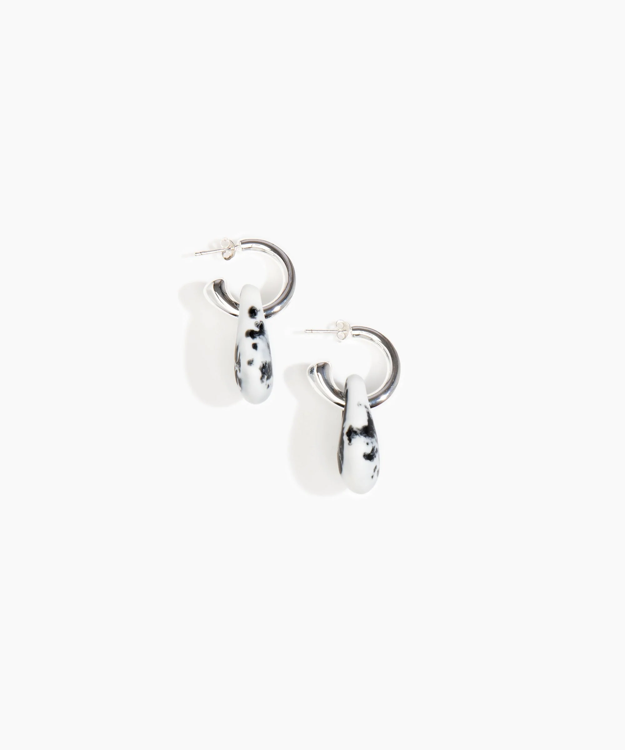 Small Rock Hoop Earrings - Image 12