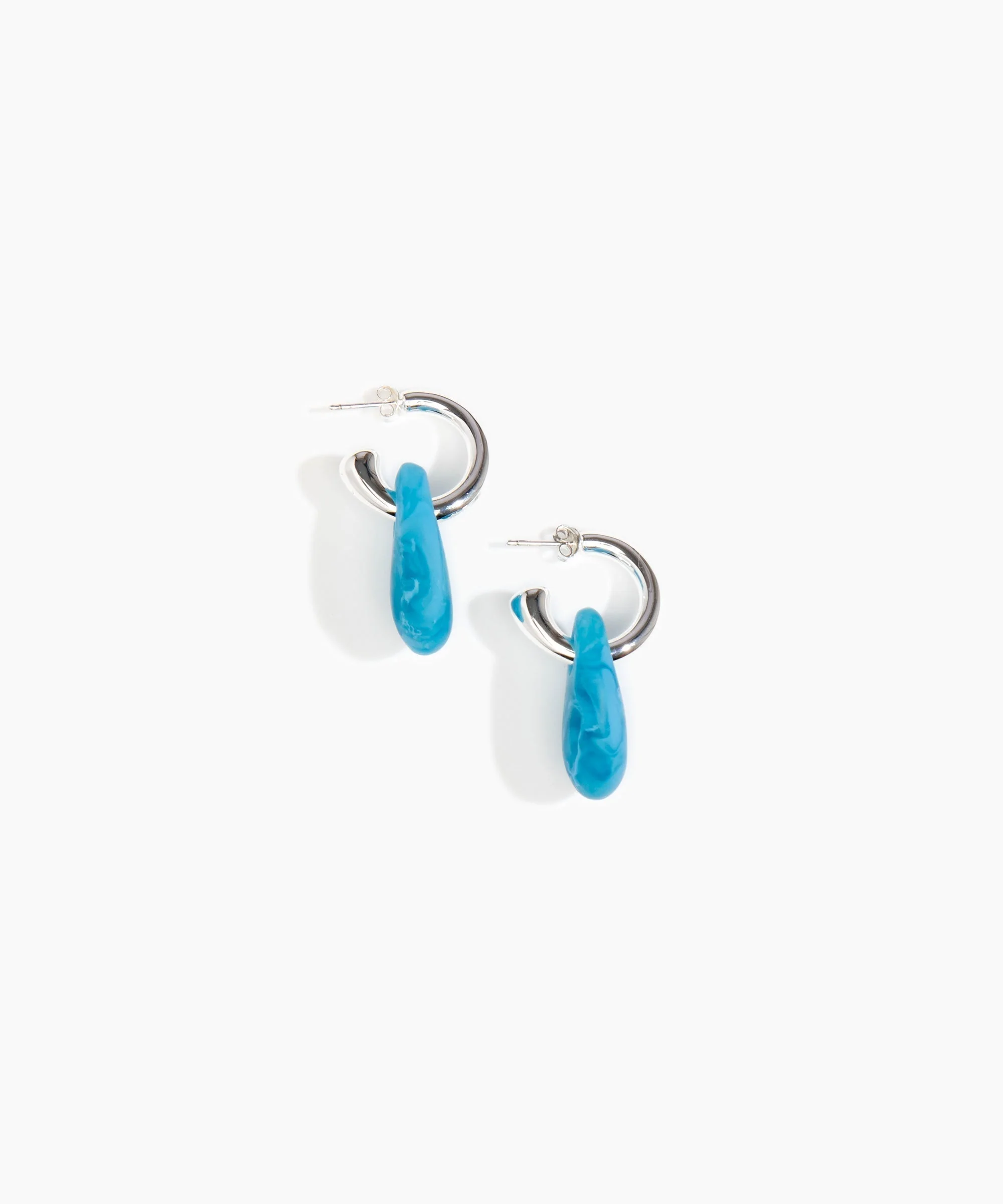 Small Rock Hoop Earrings - Image 13