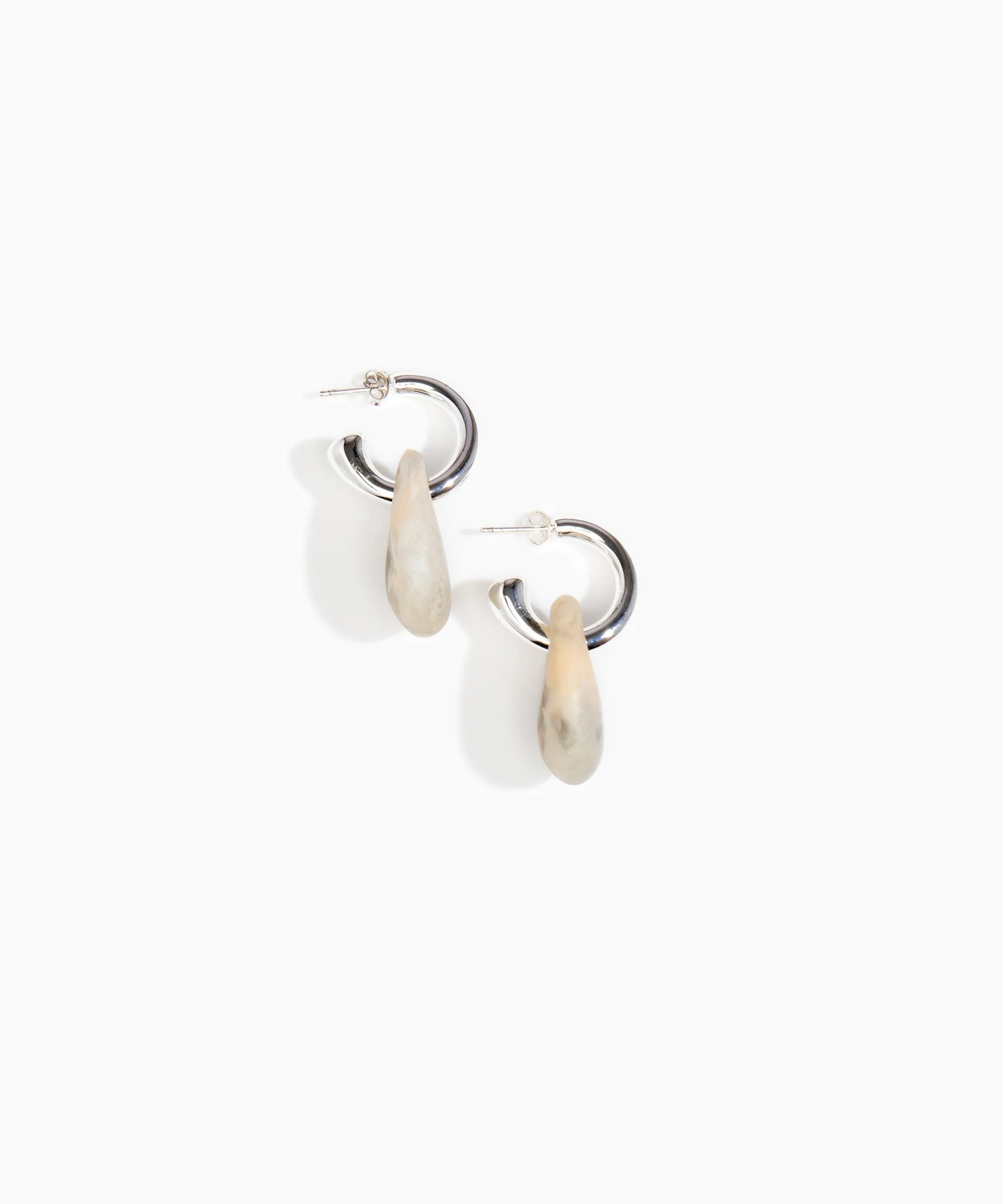 Small Rock Hoop Earrings - Image 14