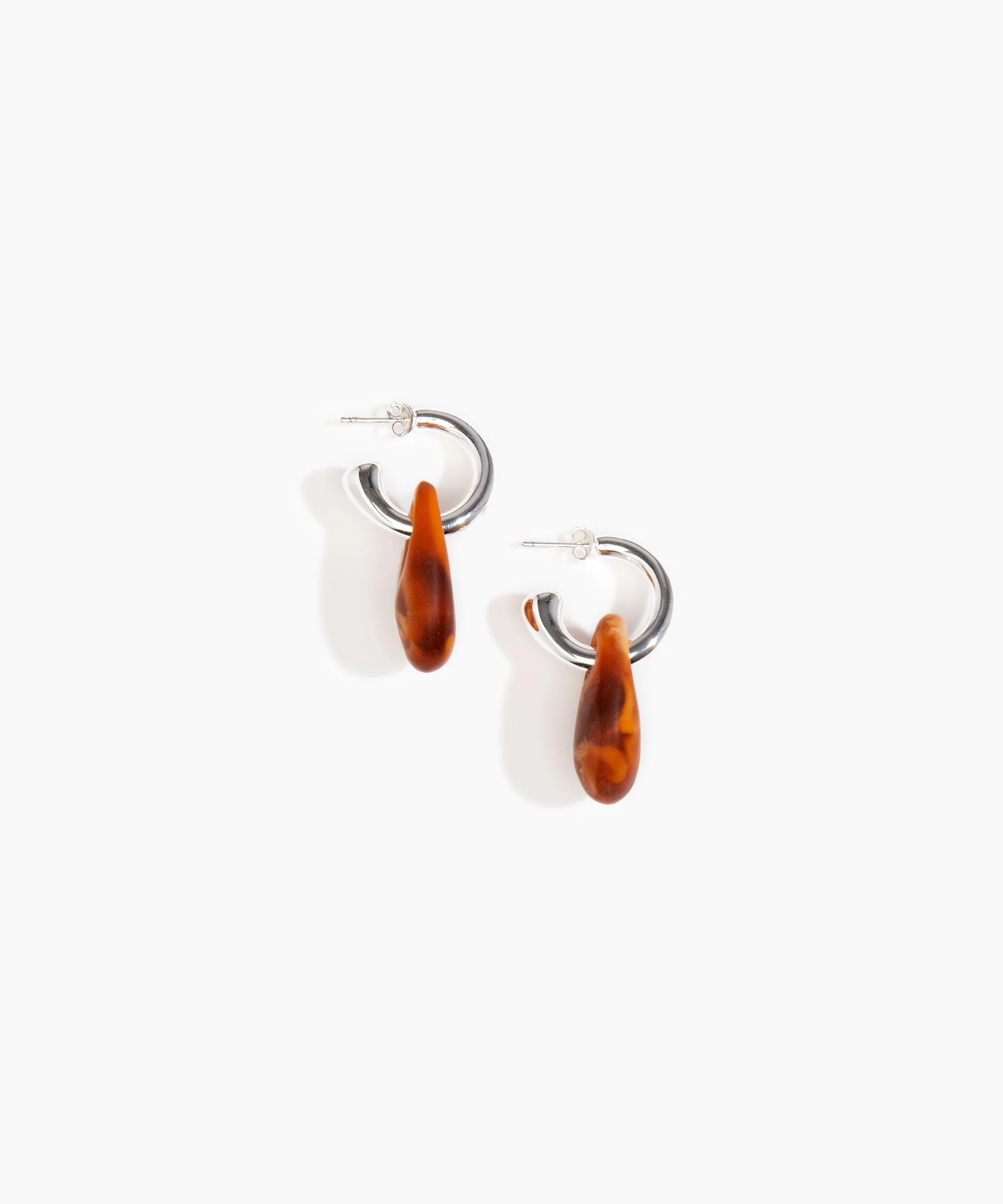 Small Rock Hoop Earrings - Image 16