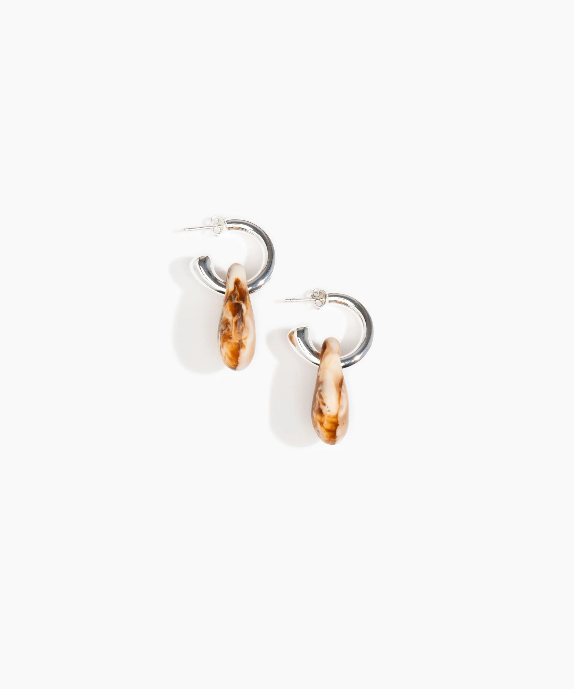 Small Rock Hoop Earrings - Image 17