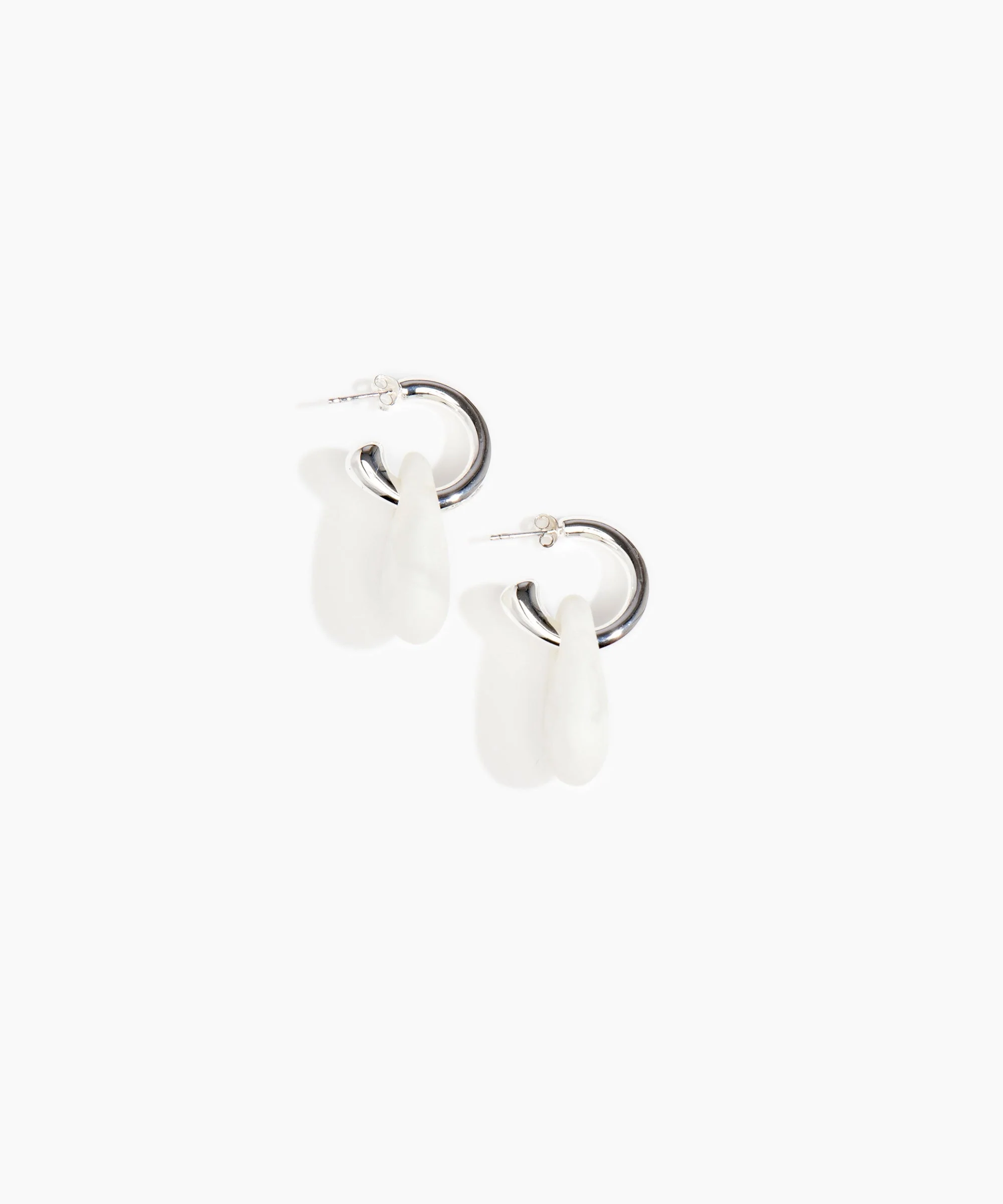 Small Rock Hoop Earrings - Image 20