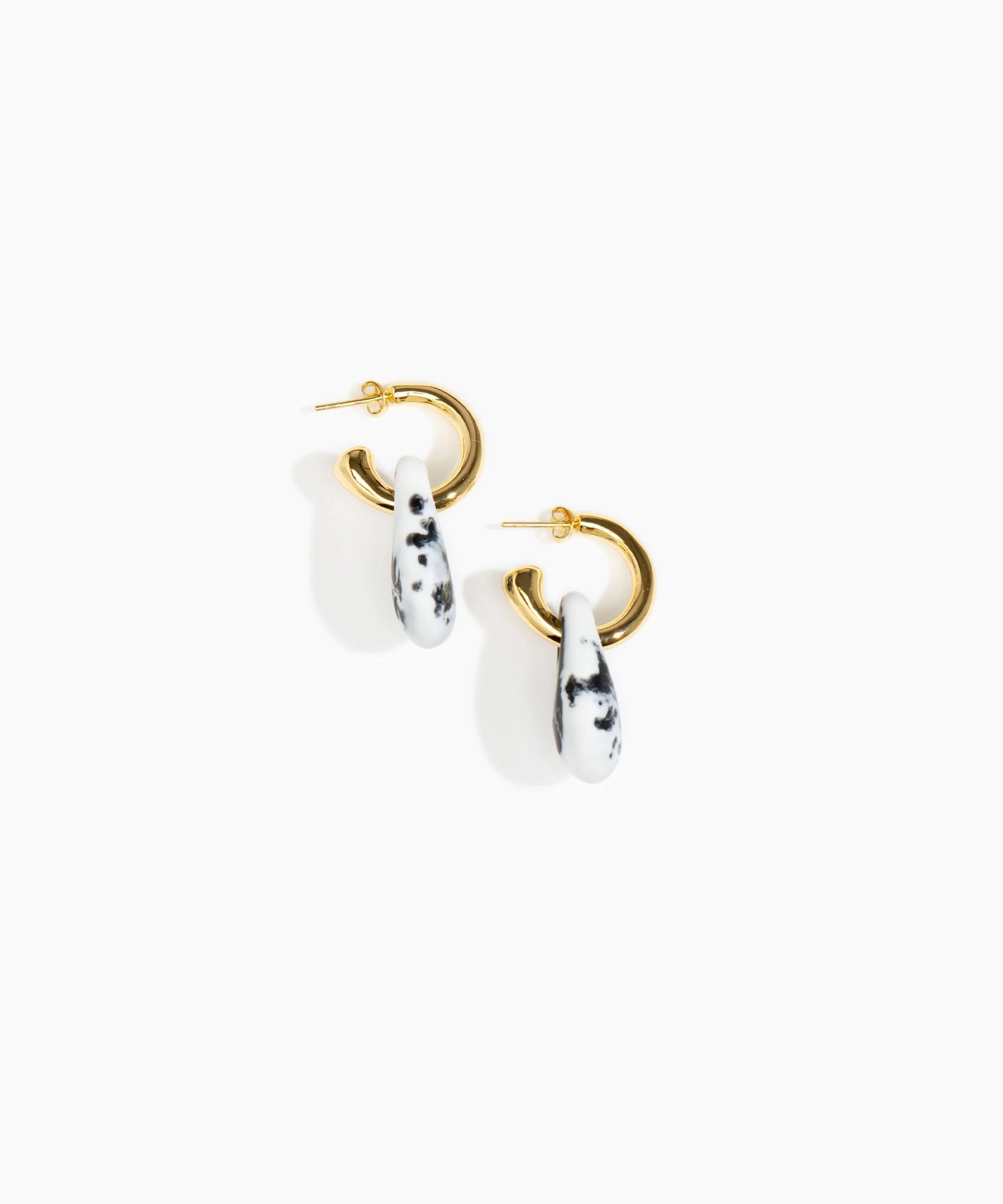 Small Rock Hoop Earrings - Image 29