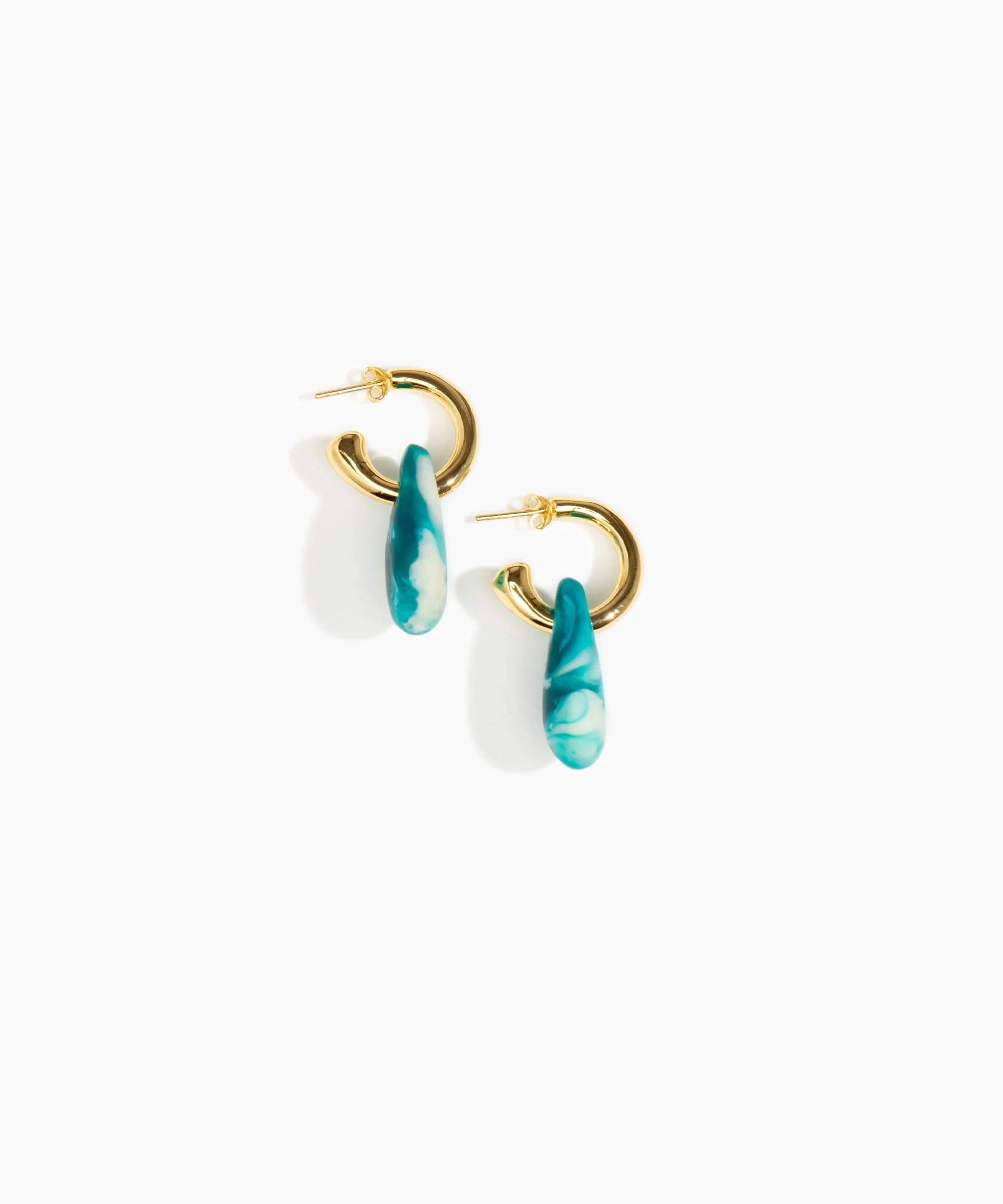 Small Rock Hoop Earrings - Image 32