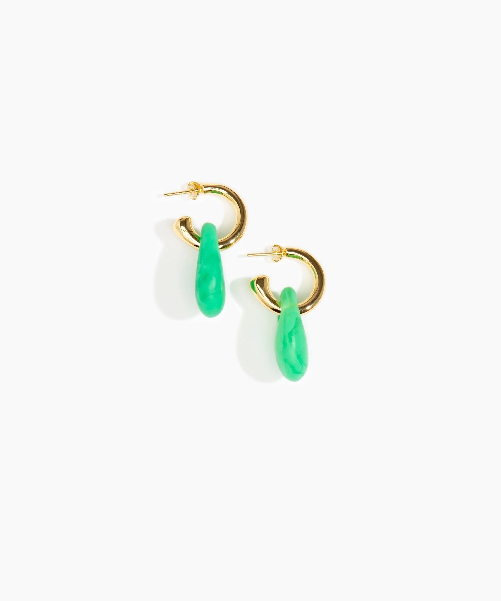 Small Rock Hoop Earrings - Image 35