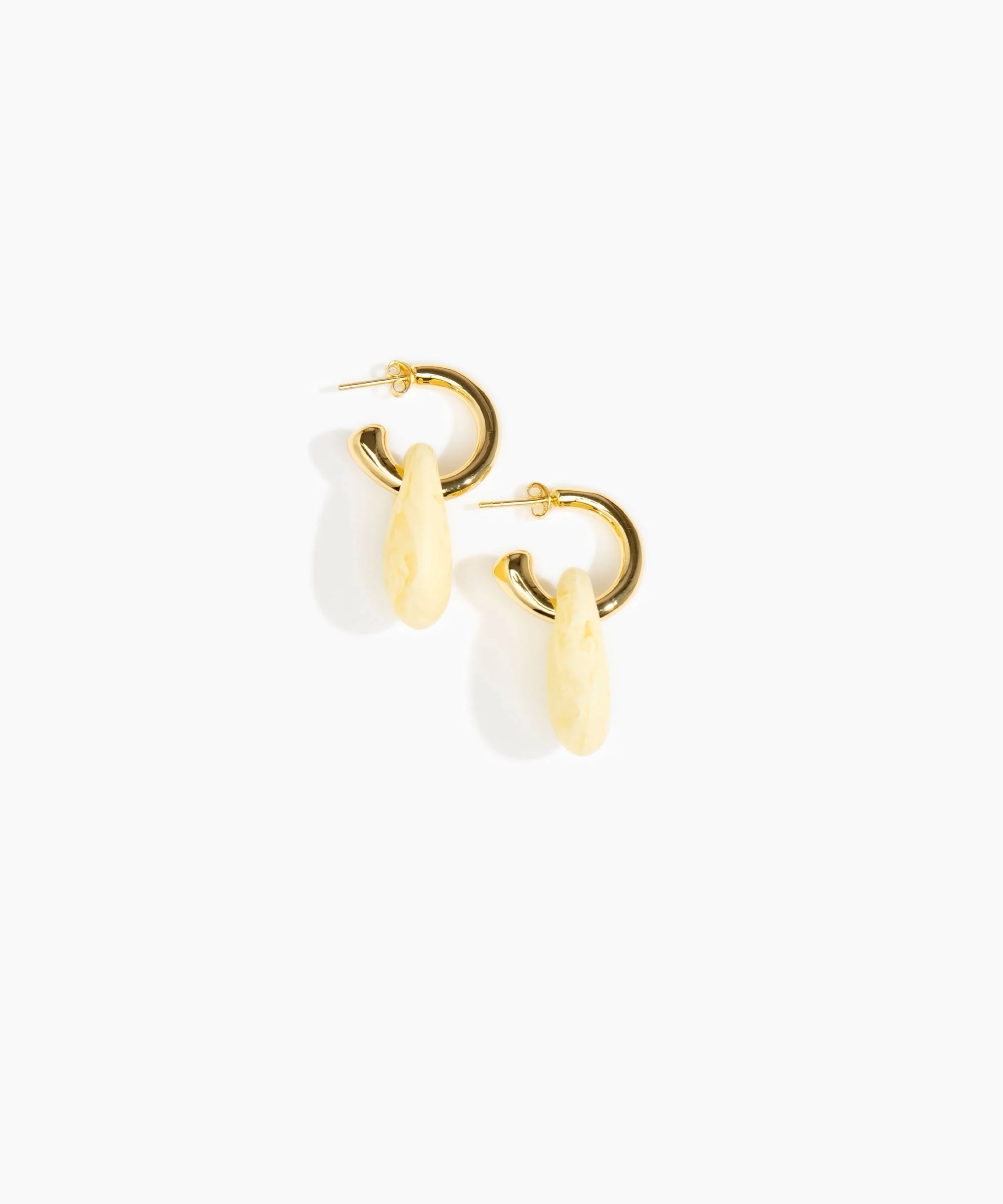 Small Rock Hoop Earrings - Image 37