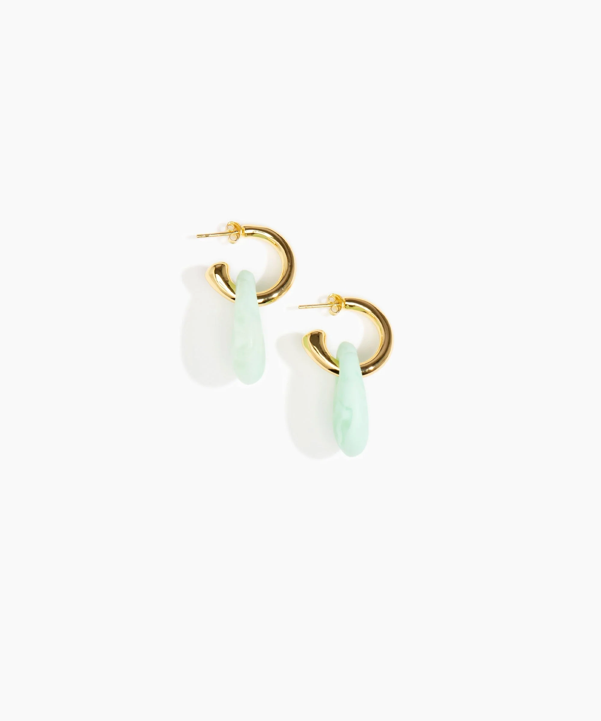 Small Rock Hoop Earrings - Image 39