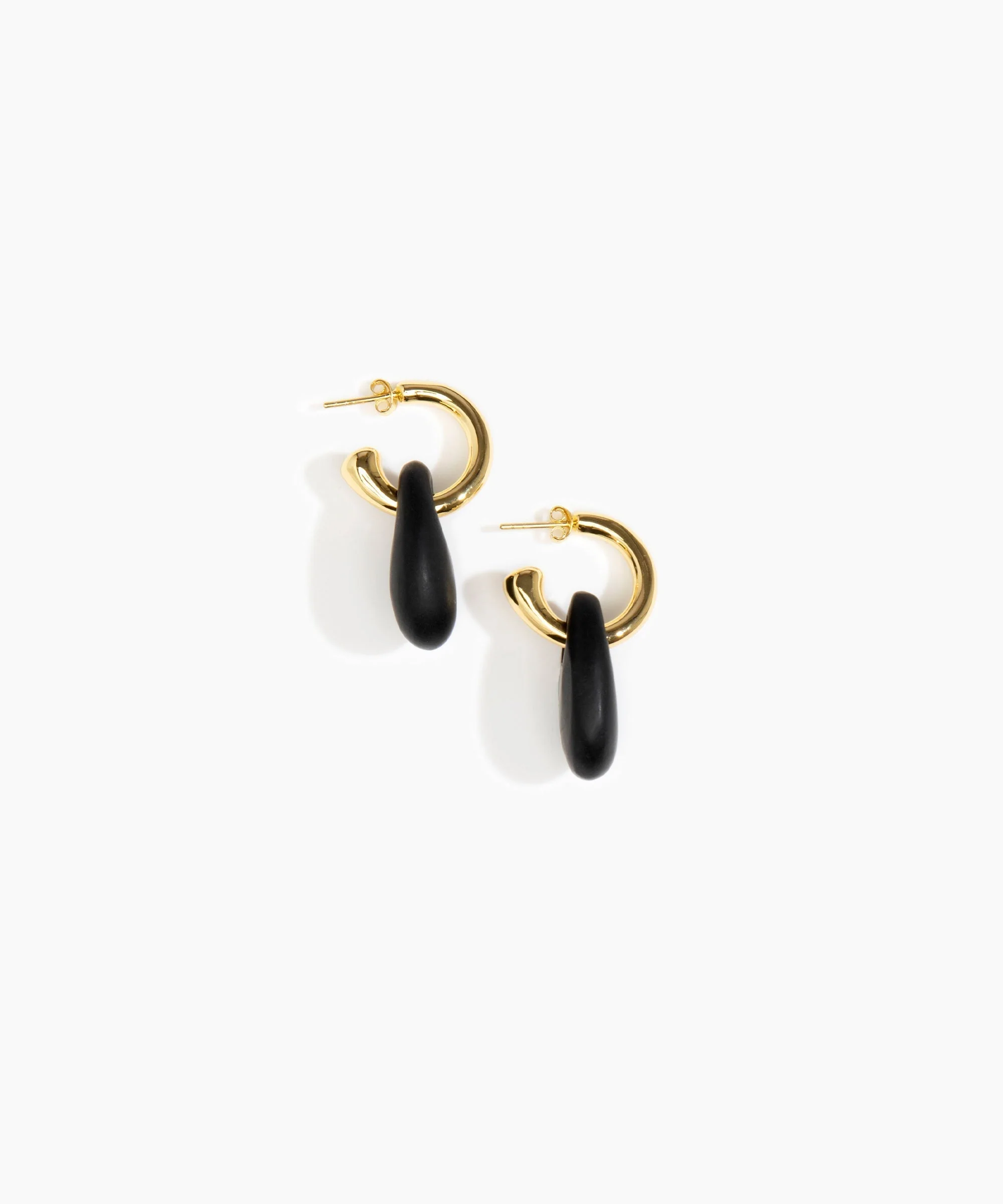 Small Rock Hoop Earrings - Image 41