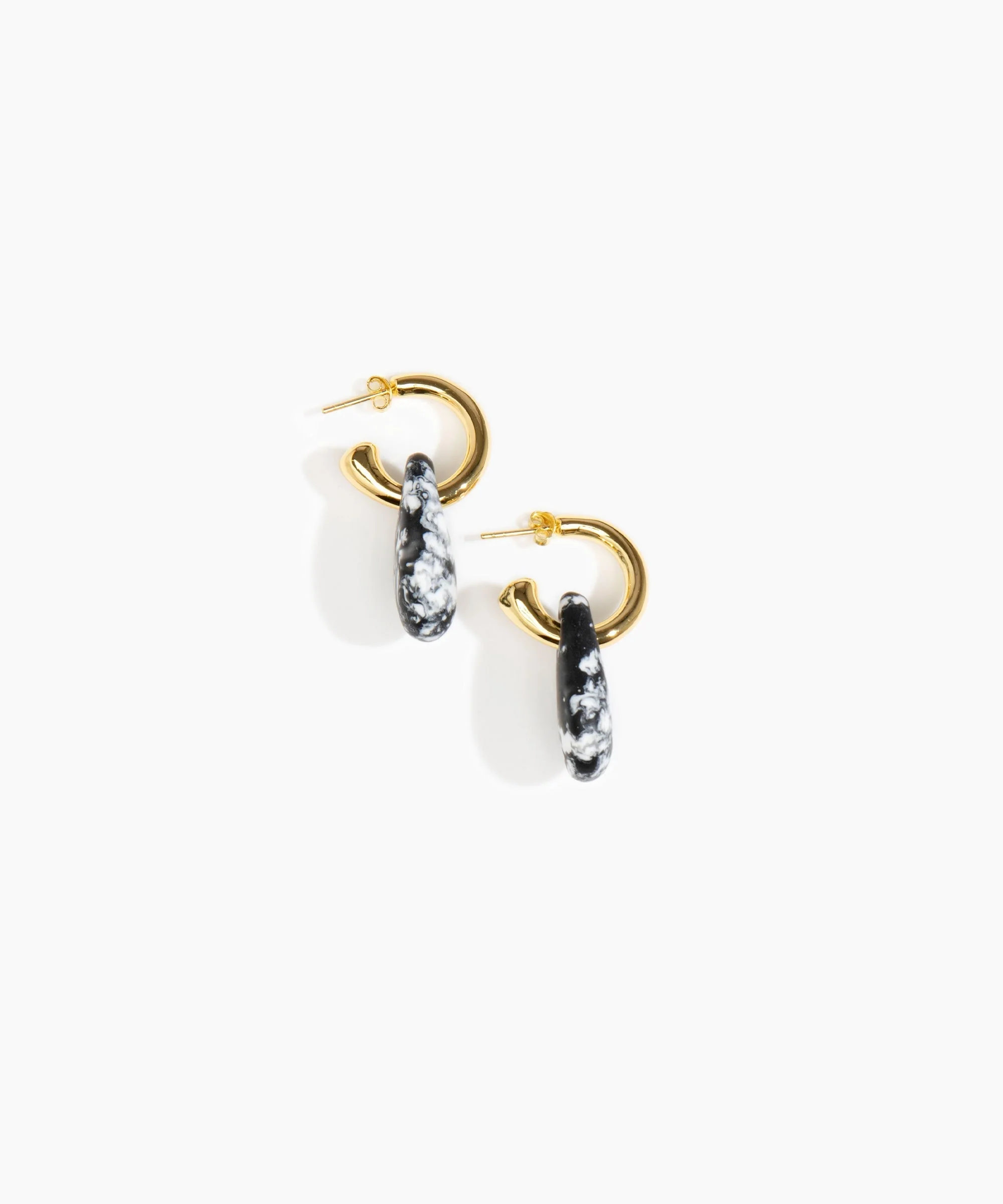 Small Rock Hoop Earrings - Image 42