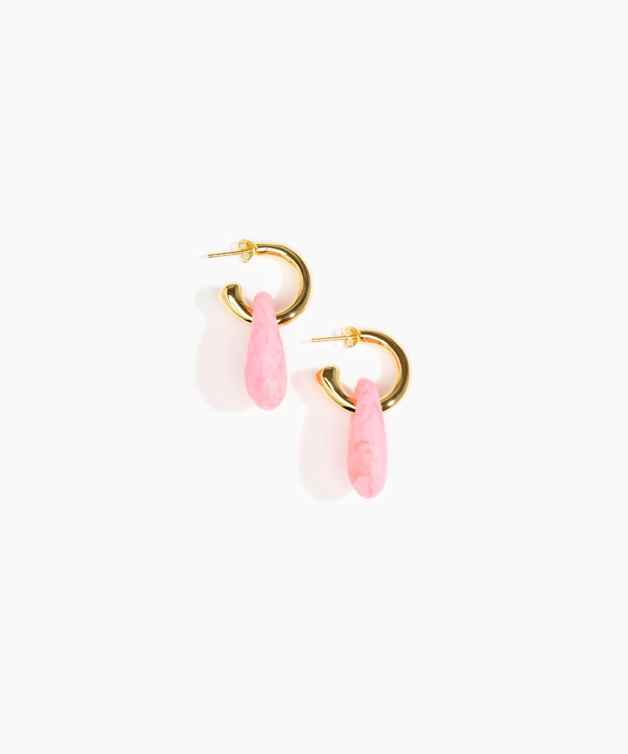 Small Rock Hoop Earrings - Image 44