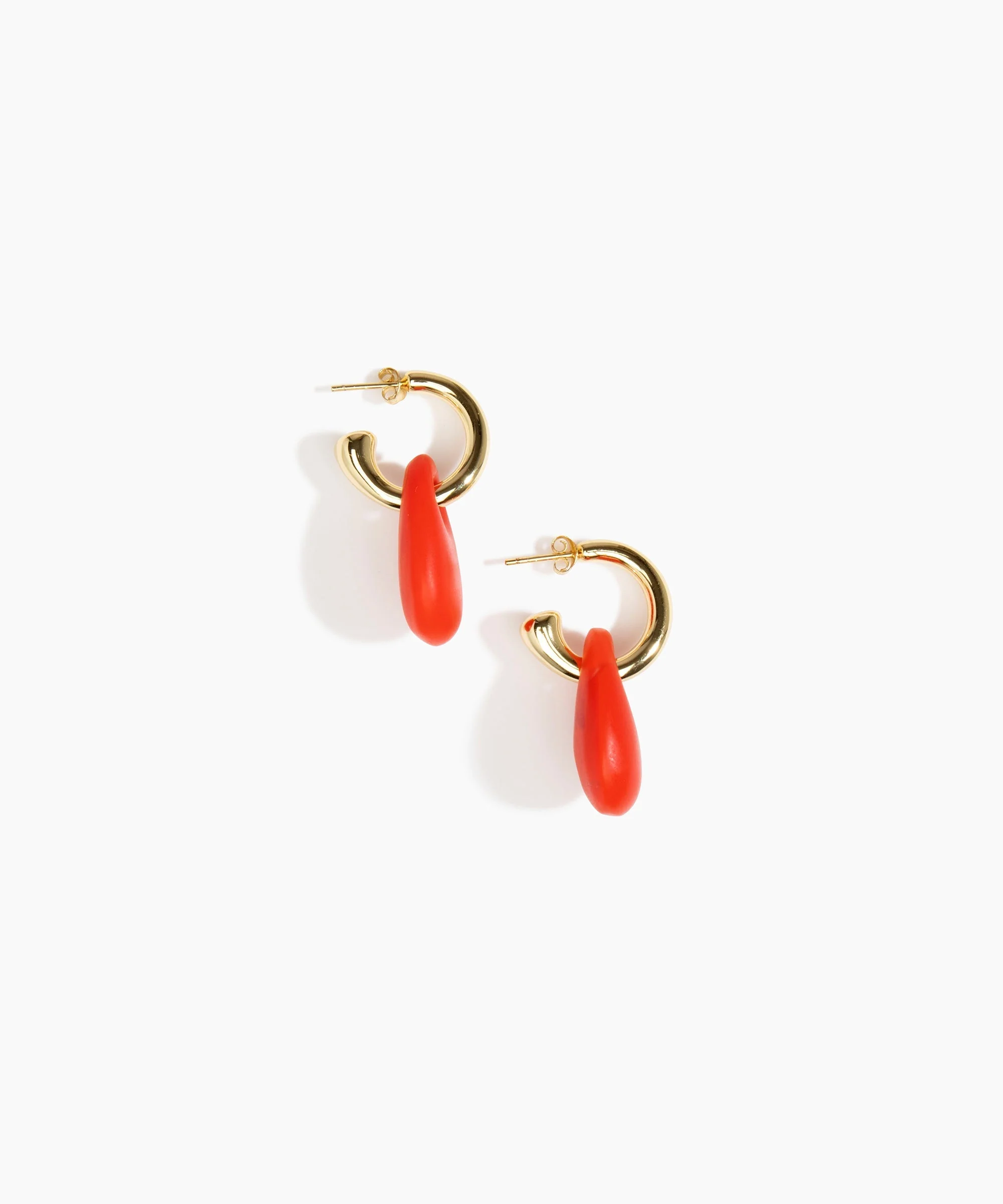 Small Rock Hoop Earrings - Image 45