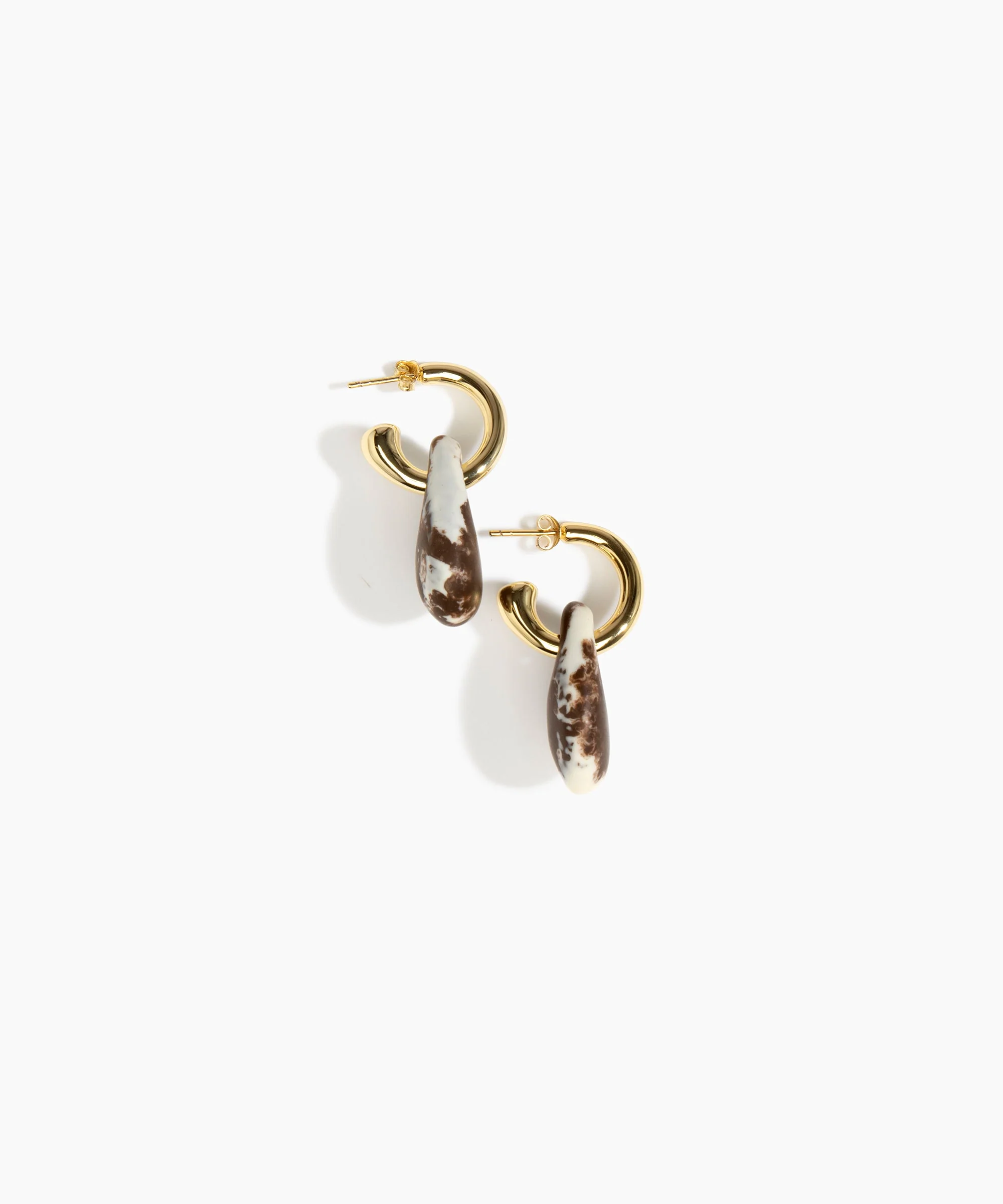 Small Rock Hoop Earrings - Image 46